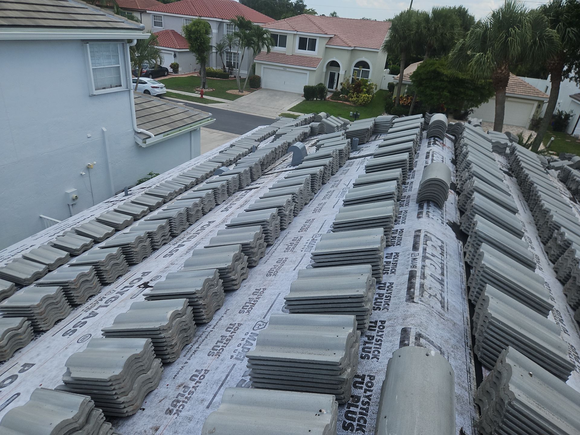 Residential Roofing Installation using Eagle Roofing Tile by BLUES BROTHERS ROOFING