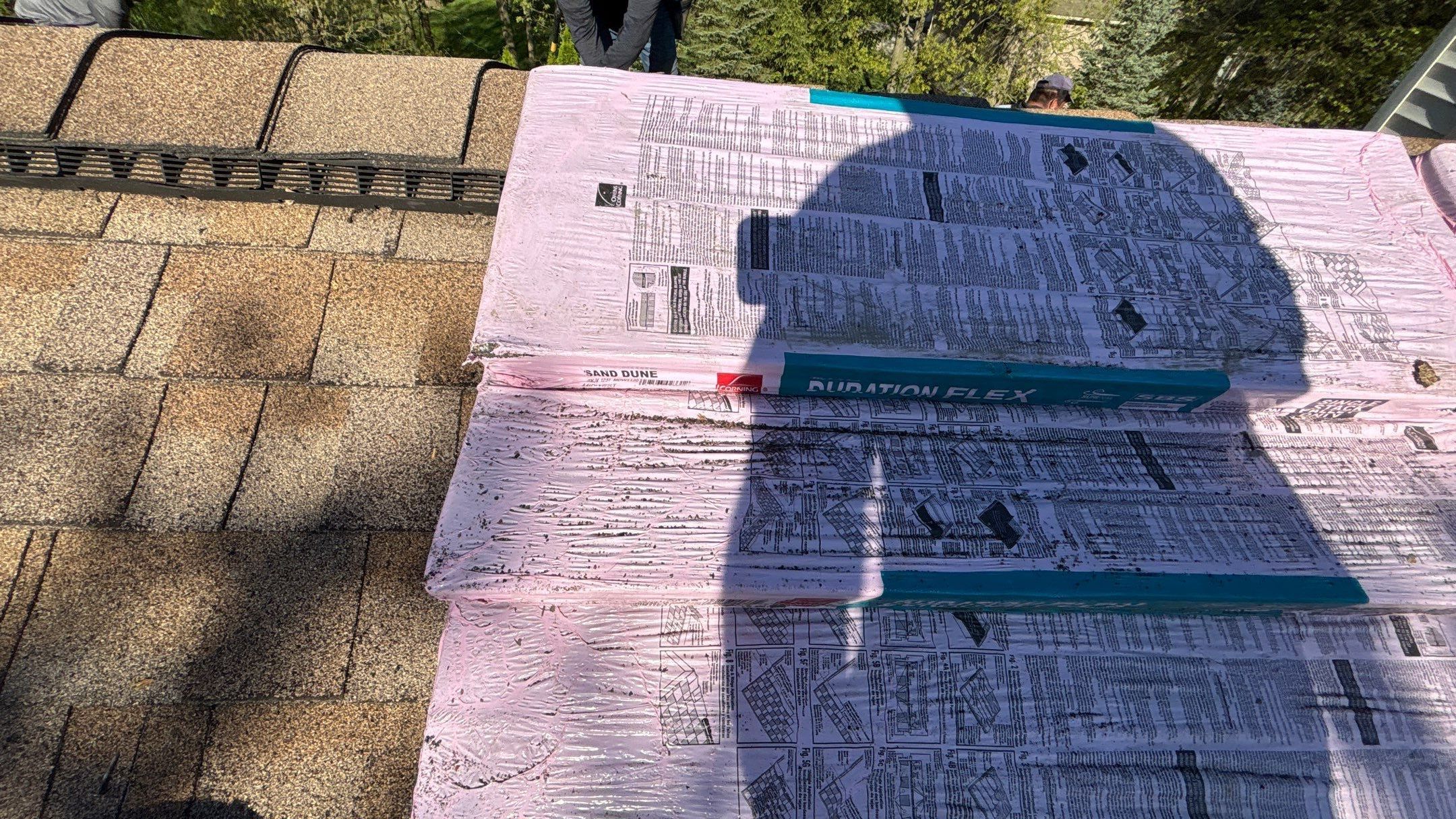 Roof Replacement using Owens Corning Sand Dune by 180 Contractors