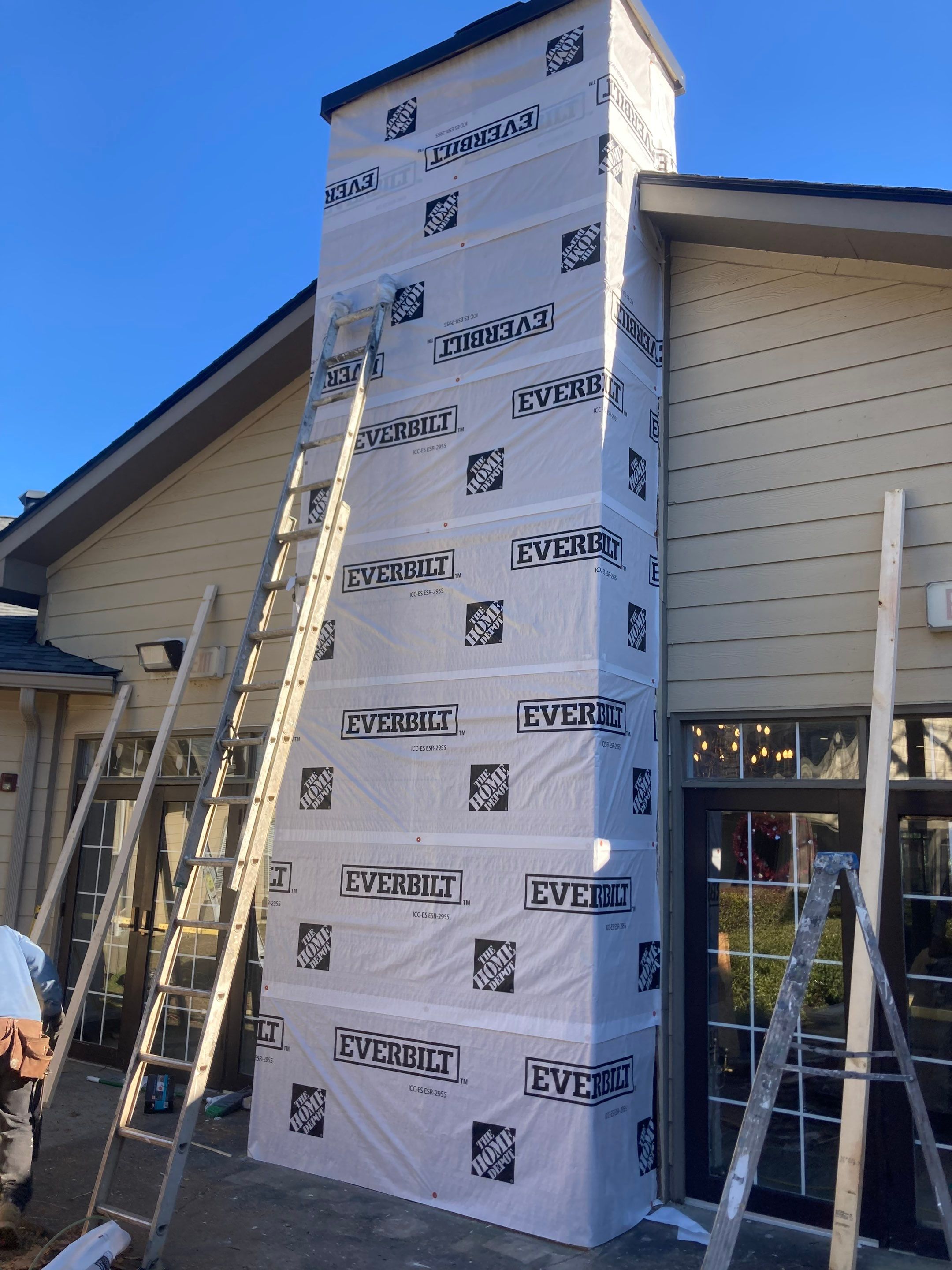 Chimney Siding Replacement & Restoration by PGP Surface Solutions, LLC