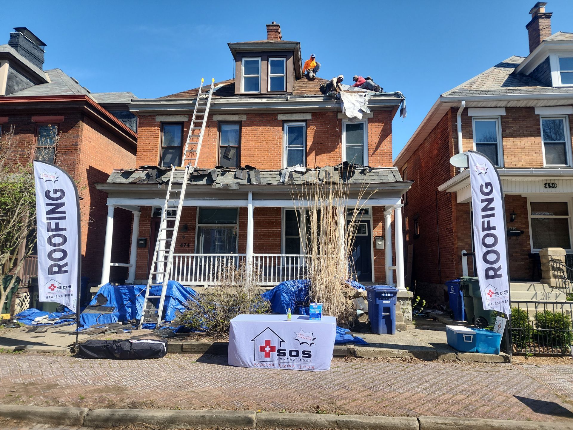 German Village Brick, Now A Beauty (inside and out) by SOS Home Ohio 