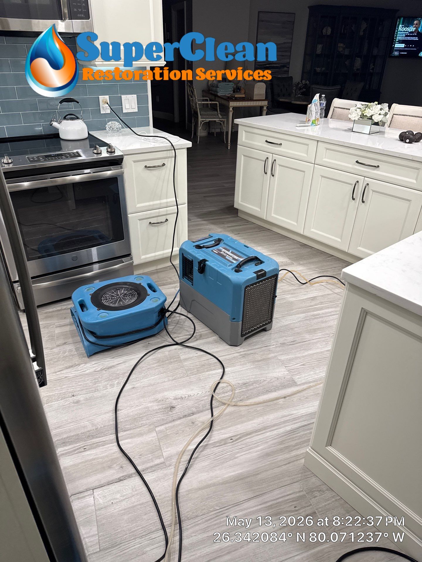 Water Damage Restoration and Structural Drying in Boca Raton by SuperClean 