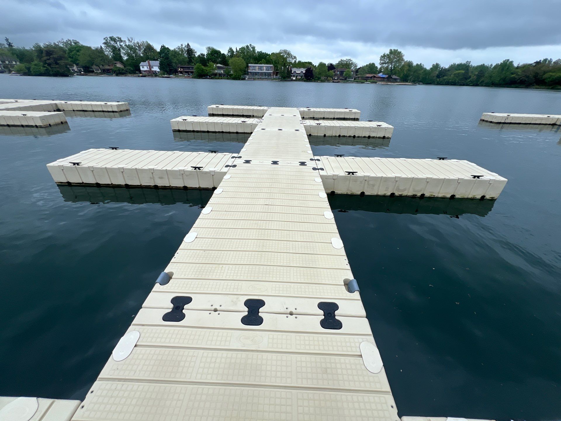 Power washing of floating dock by Northern Power Washing LLC.