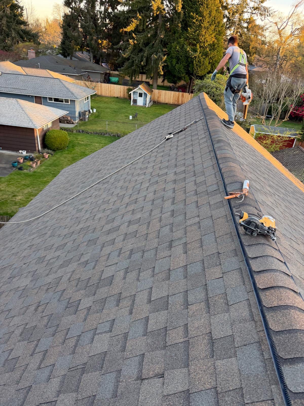 Residential Roofing Installation using GAF UHDZ Shingles by Roofing Formula LLC