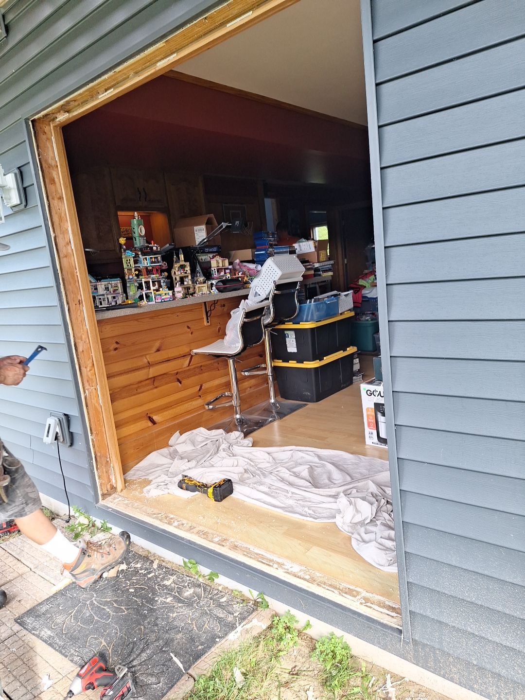 Window Installation using Provia Windows by Total Restoration Services 