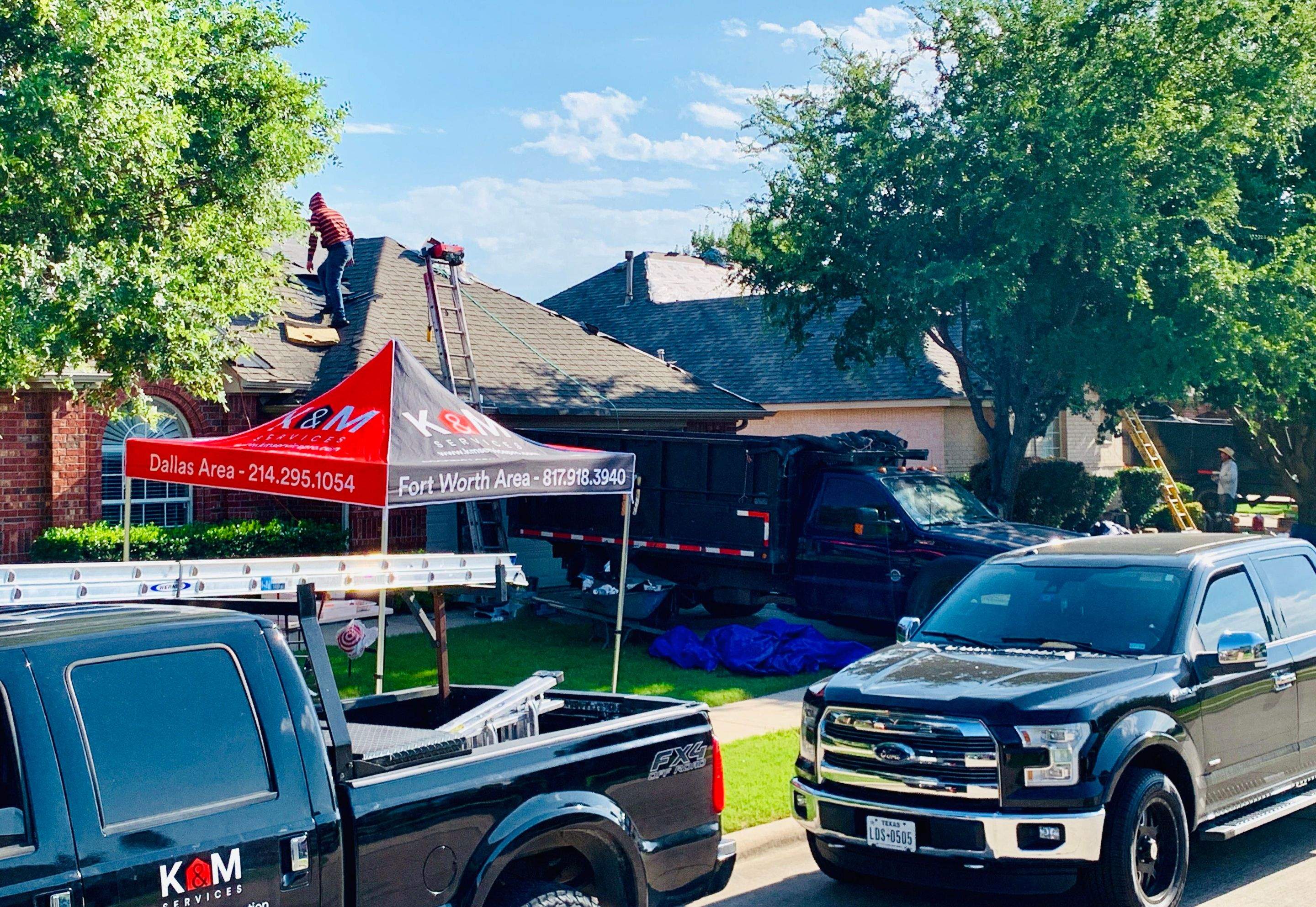 Residential Roofing Installation by K&M Services