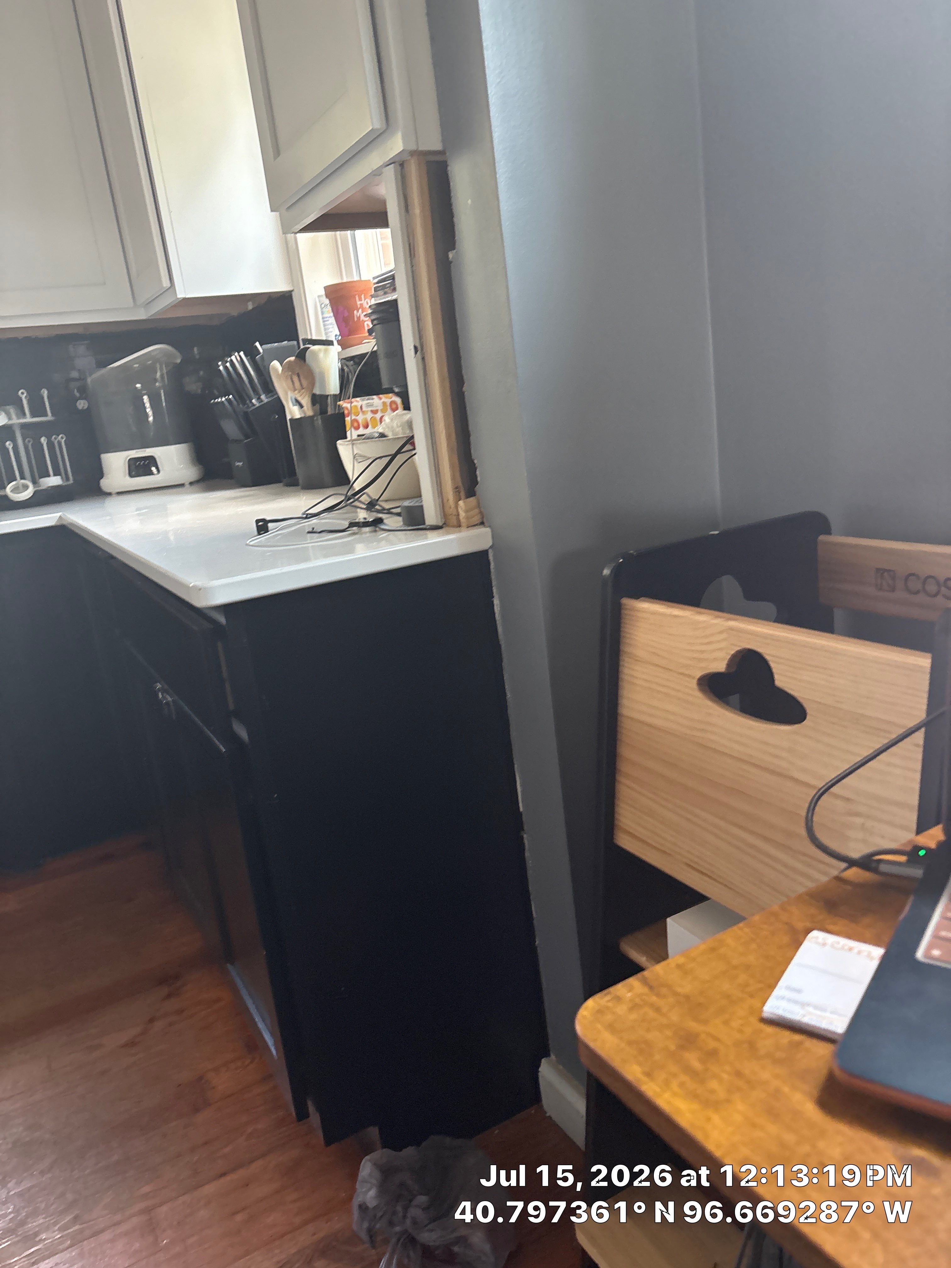 Modern Lincoln Kitchen Renovation Featuring Matte Black and White Cabinetry by CompanyCam Sales Demo