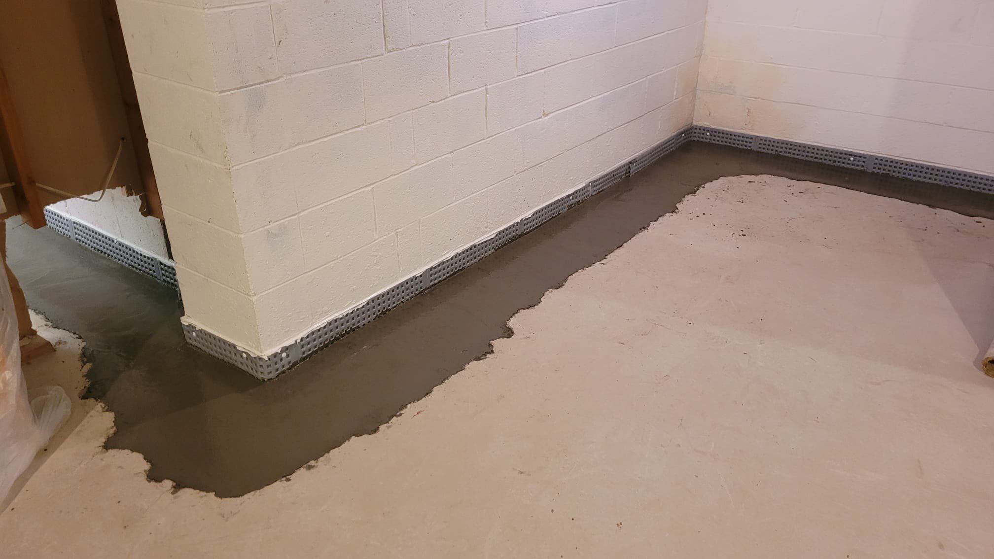 Interior French Drain With Radon Seal & Mold Remediation in Wall Township by Pure Service Pro, LLC 