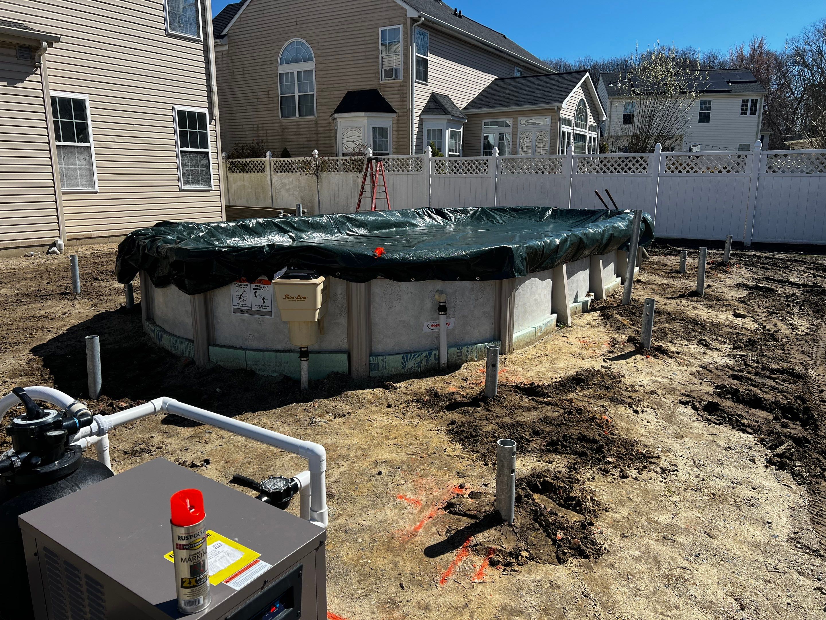 new pool deck in Howell by deck guardian