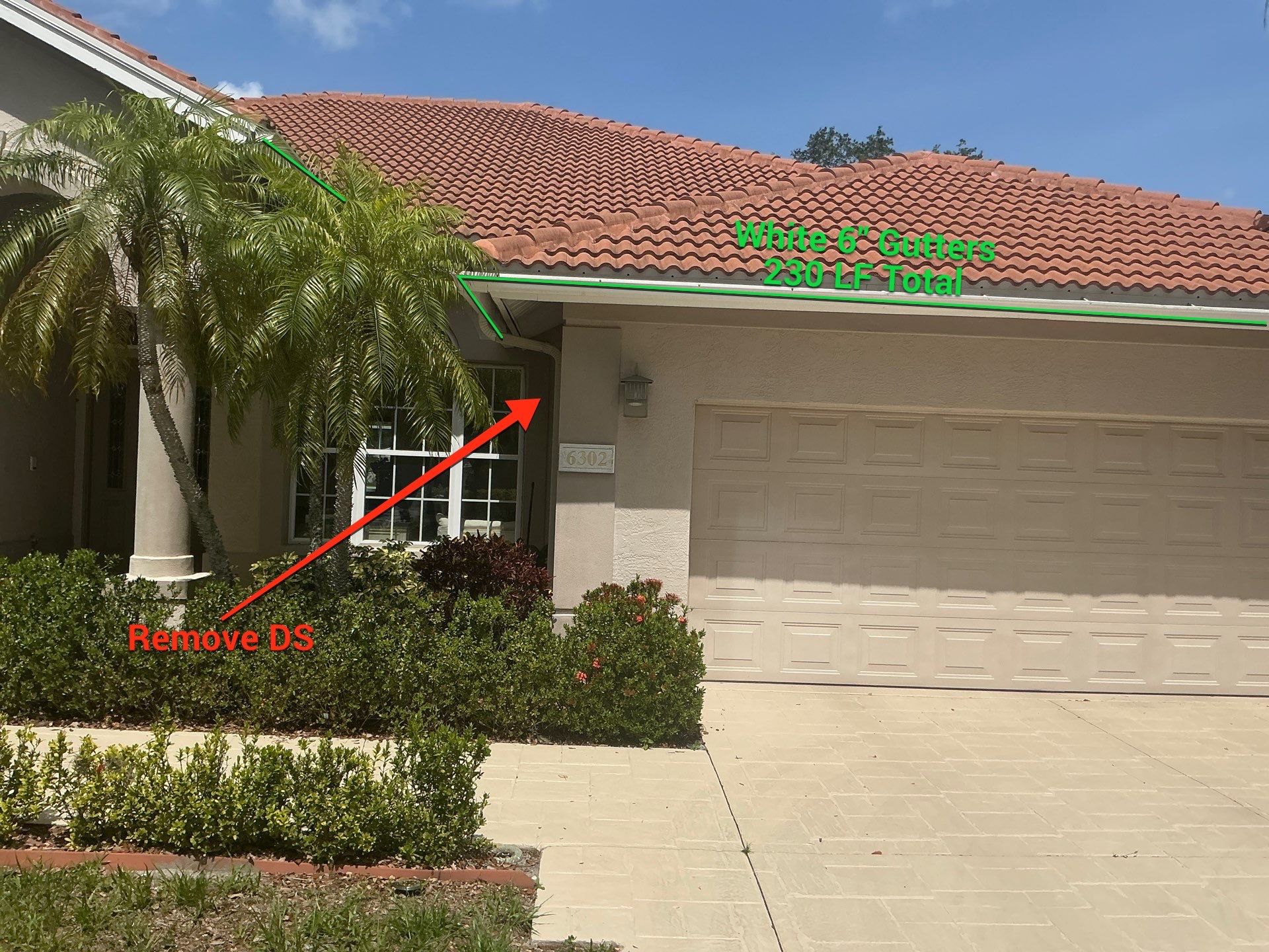 6-inch White Seamless Gutters Installation by Gutter Professors