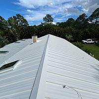 24ga 1.5" Mechanical Seam Solar White by Total Roofing System The Metal Roof Experts