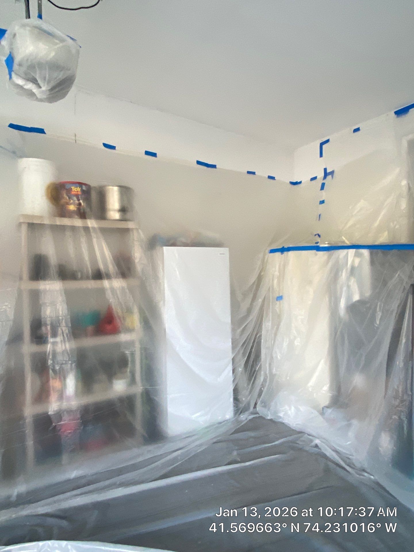 Garage ceiling using open cell spray foam by NYS Foam & Energy