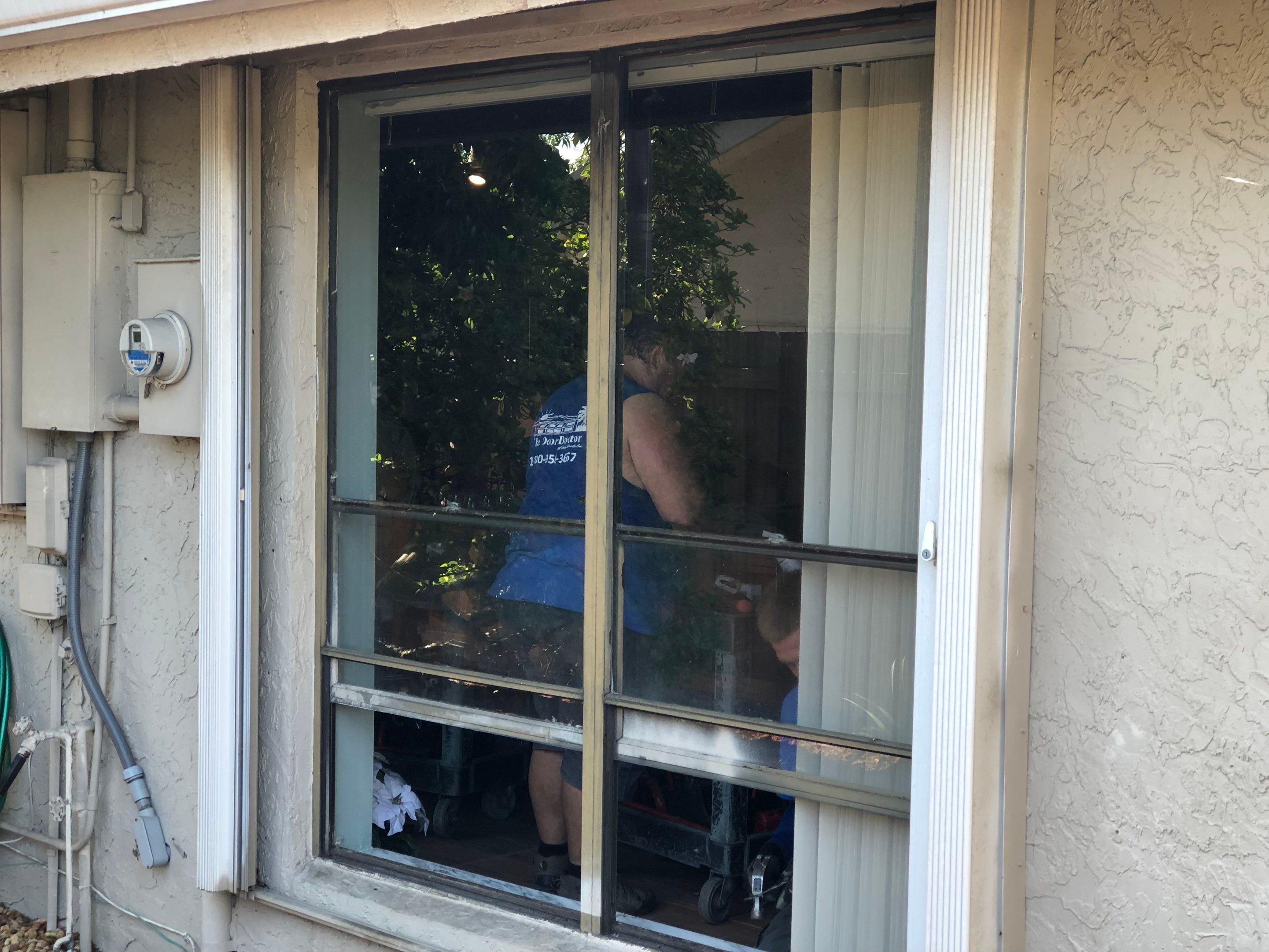 Impact Window Installation & Sliding Glass Door to Window Conversion – Coconut Creek, FL by The Door Doctor of South Florida, Inc.
