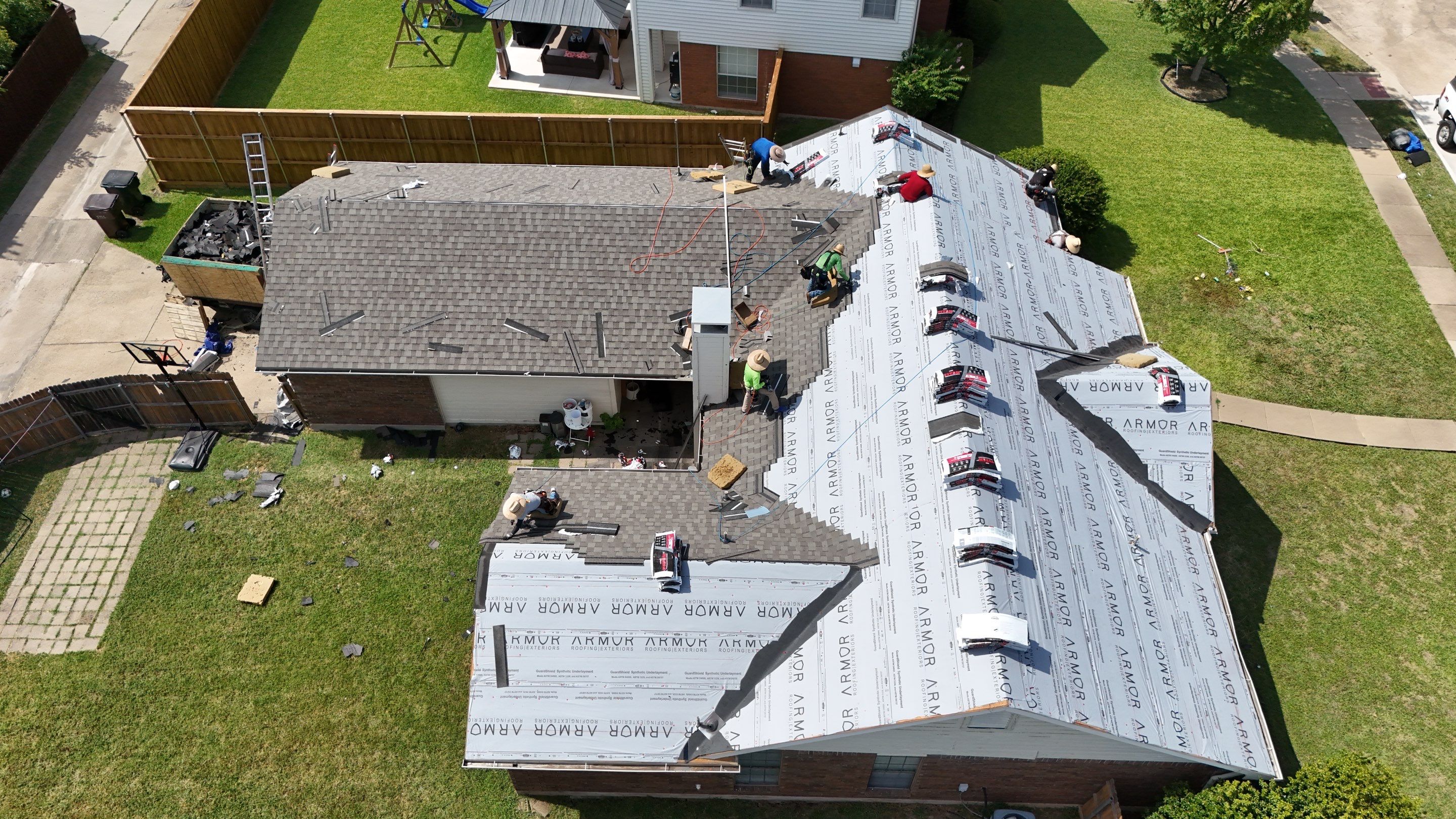 Complete Storm Restoration and Architectural Shingle Roof Replacement in Plano by Armor Roofing | Exteriors