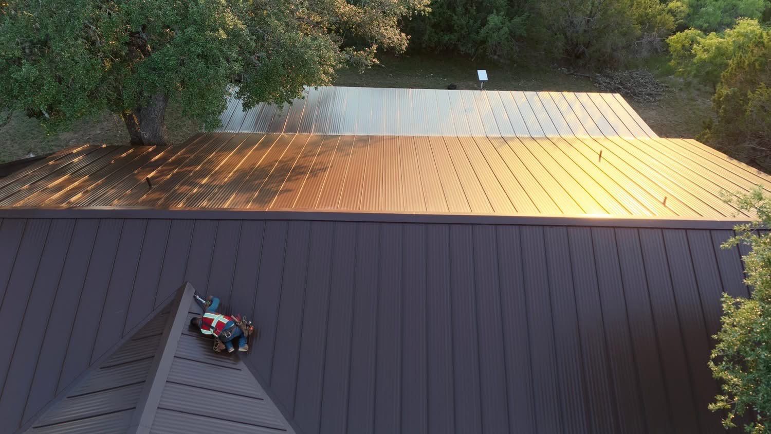 Steel Metal Roofing using McElroy Steel Standing Seam by Lightning Exteriors