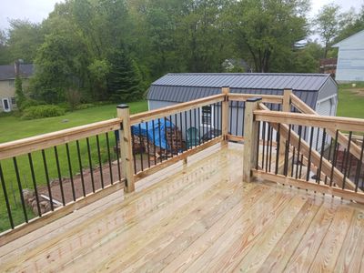 Moultonborough, NH – Pressure-Treated Deck Installation