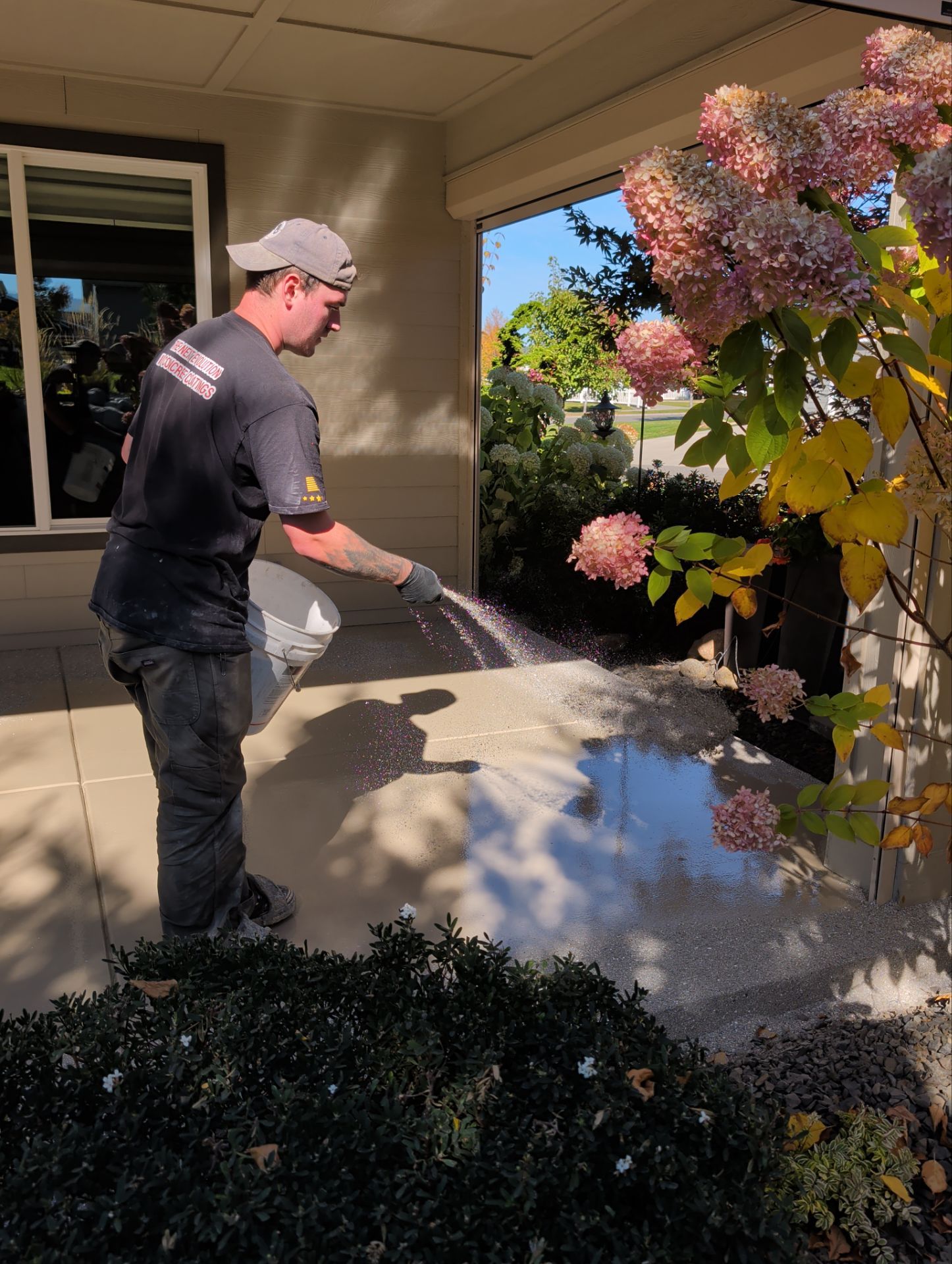 Front Porch and Back Patio Concrete Transformation in Liberty Lake by Croc Coatings, LLC