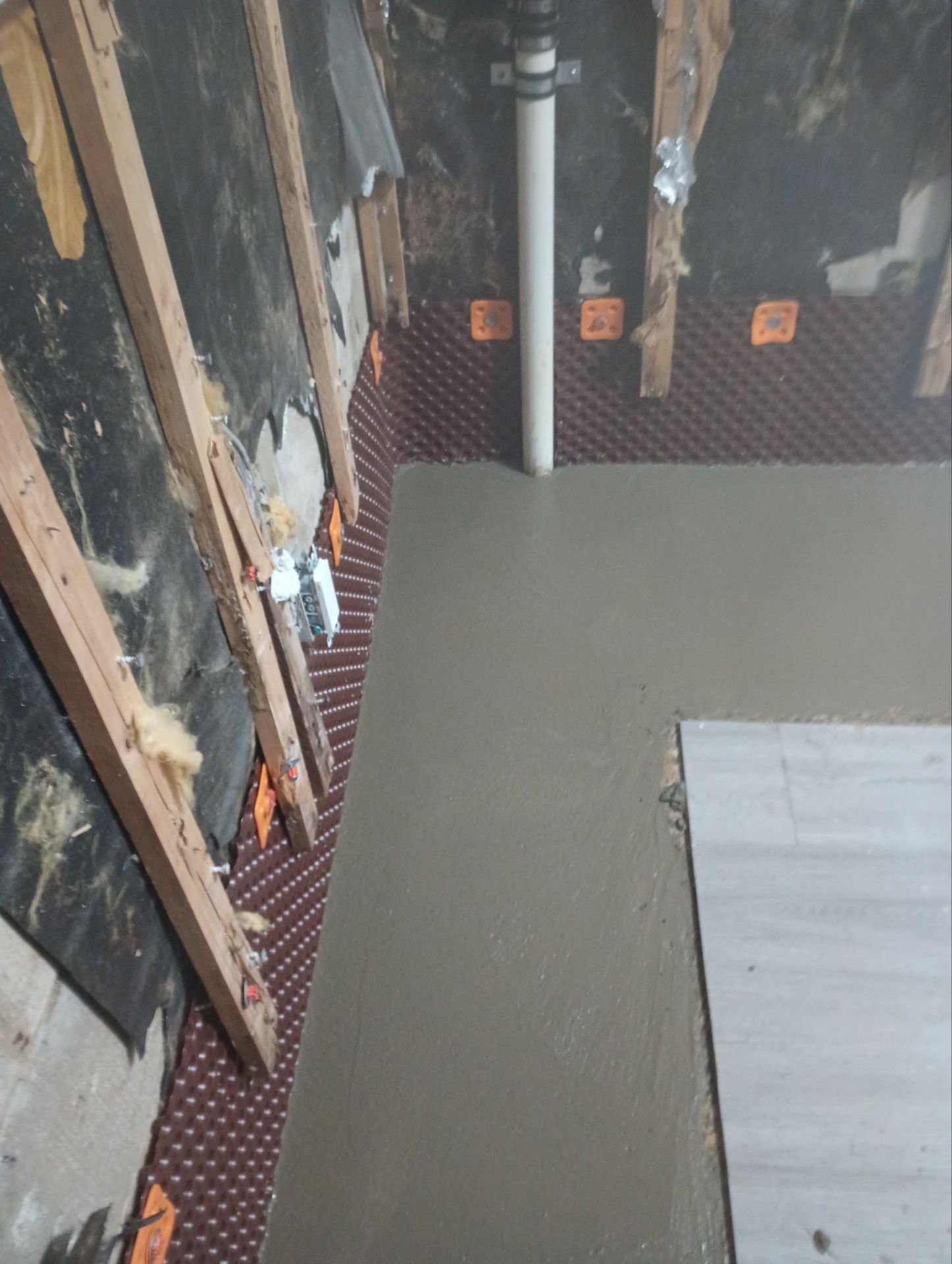 French Drain using pipes by Stone Waterproofing