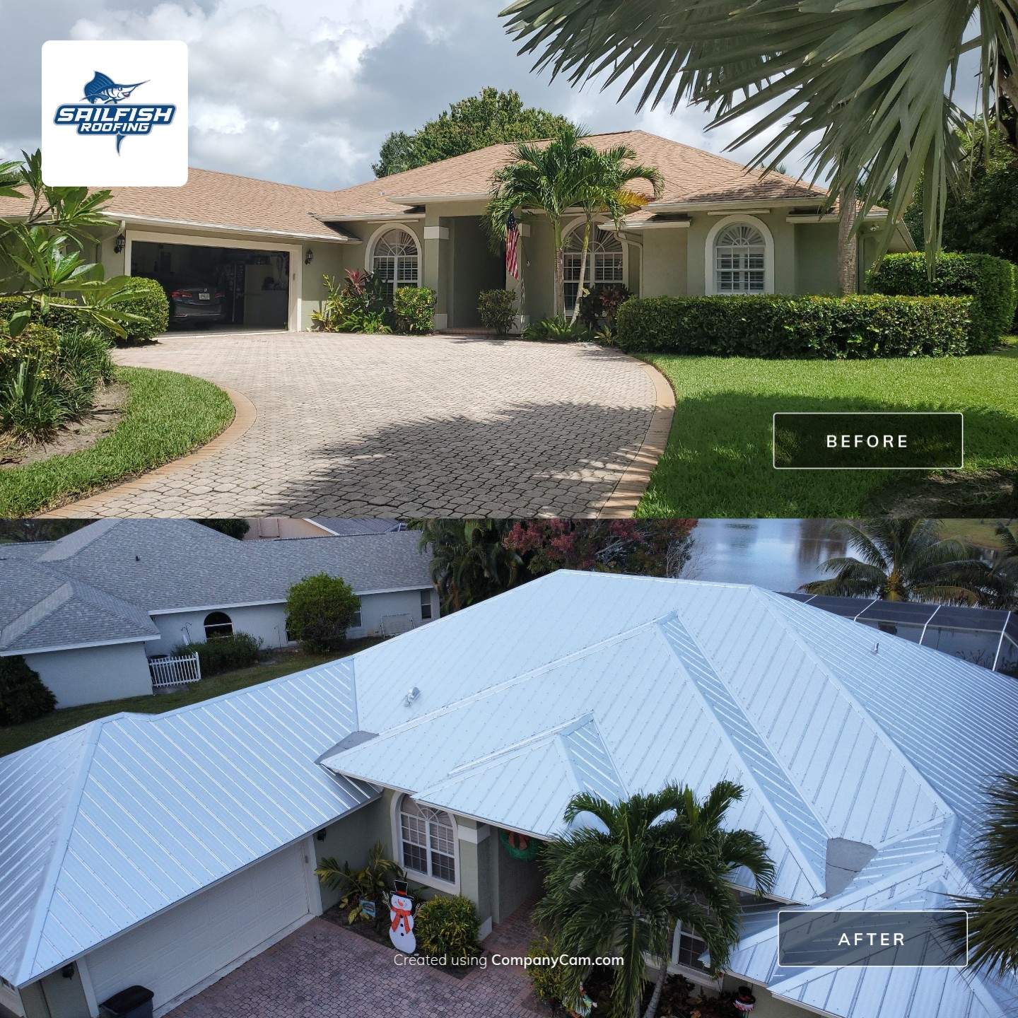 5-V Crimp Metal Roof Replacement by Sailfish Roofing