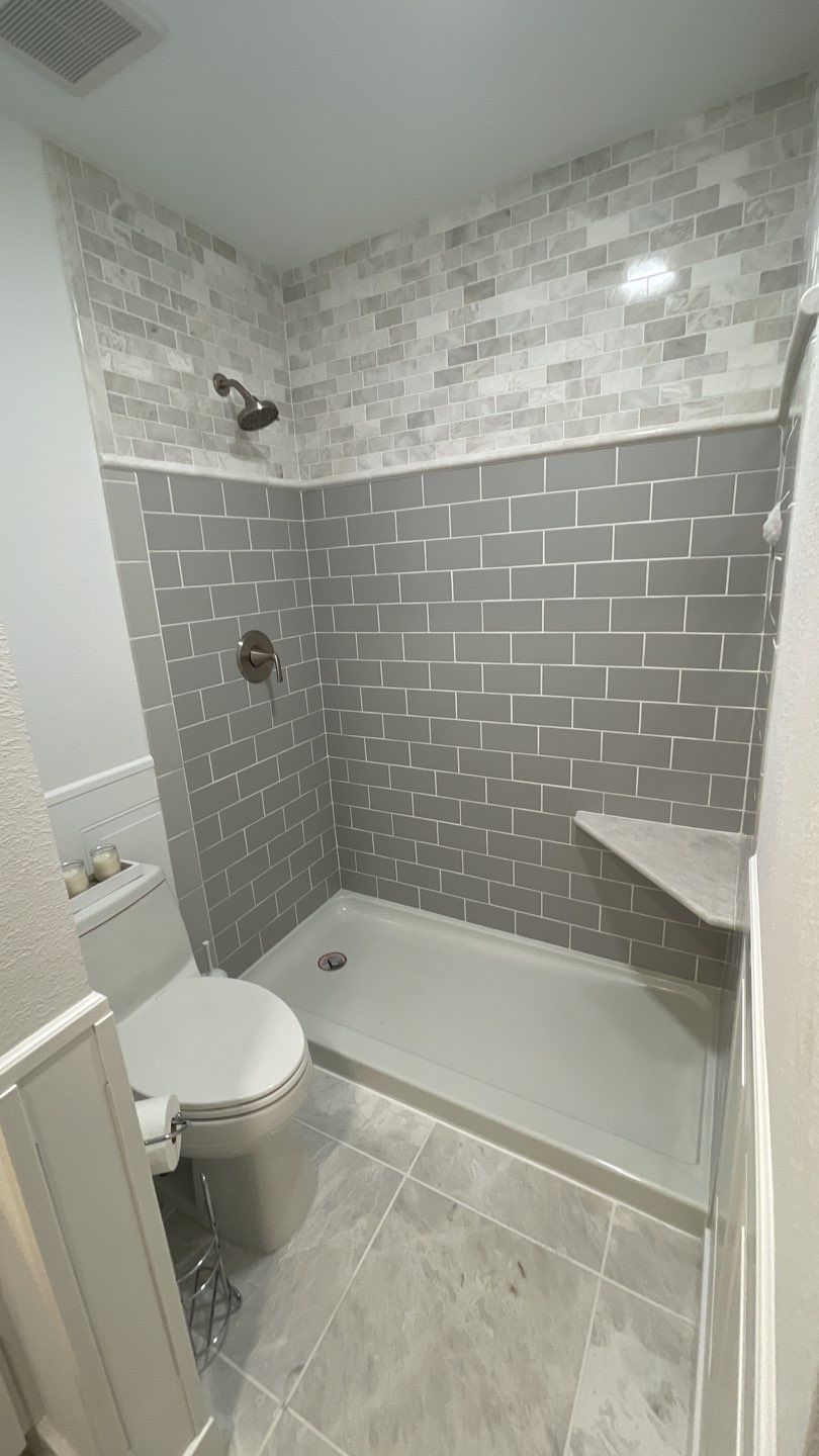 Full Bathroom Remodel by First United Roofing & Construction