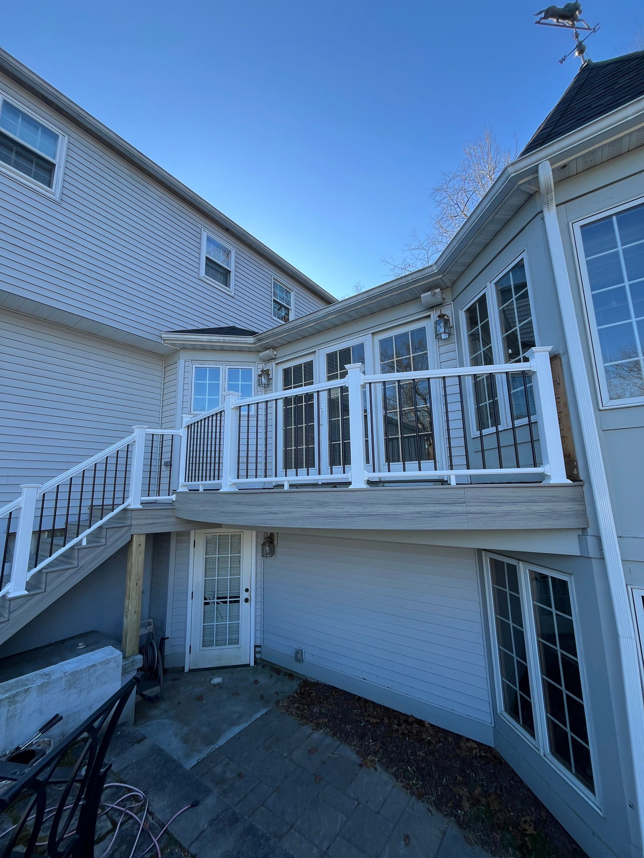 Custom deck using Deckorators by Burke Home Services