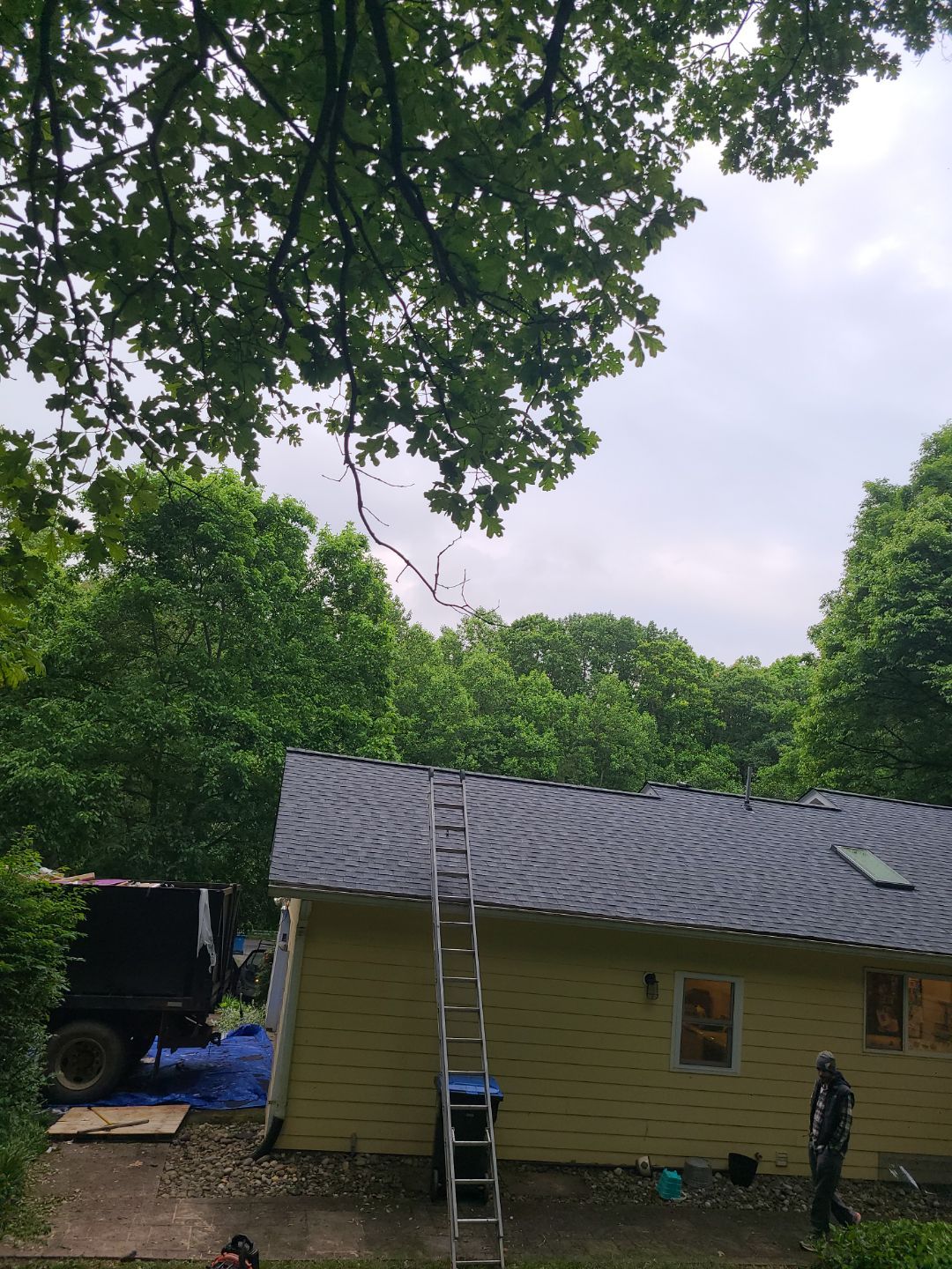 Oakton: Roof Replacement With CertainTeed Landmark Designer Shingles in Pewter by RM Banning, Inc.