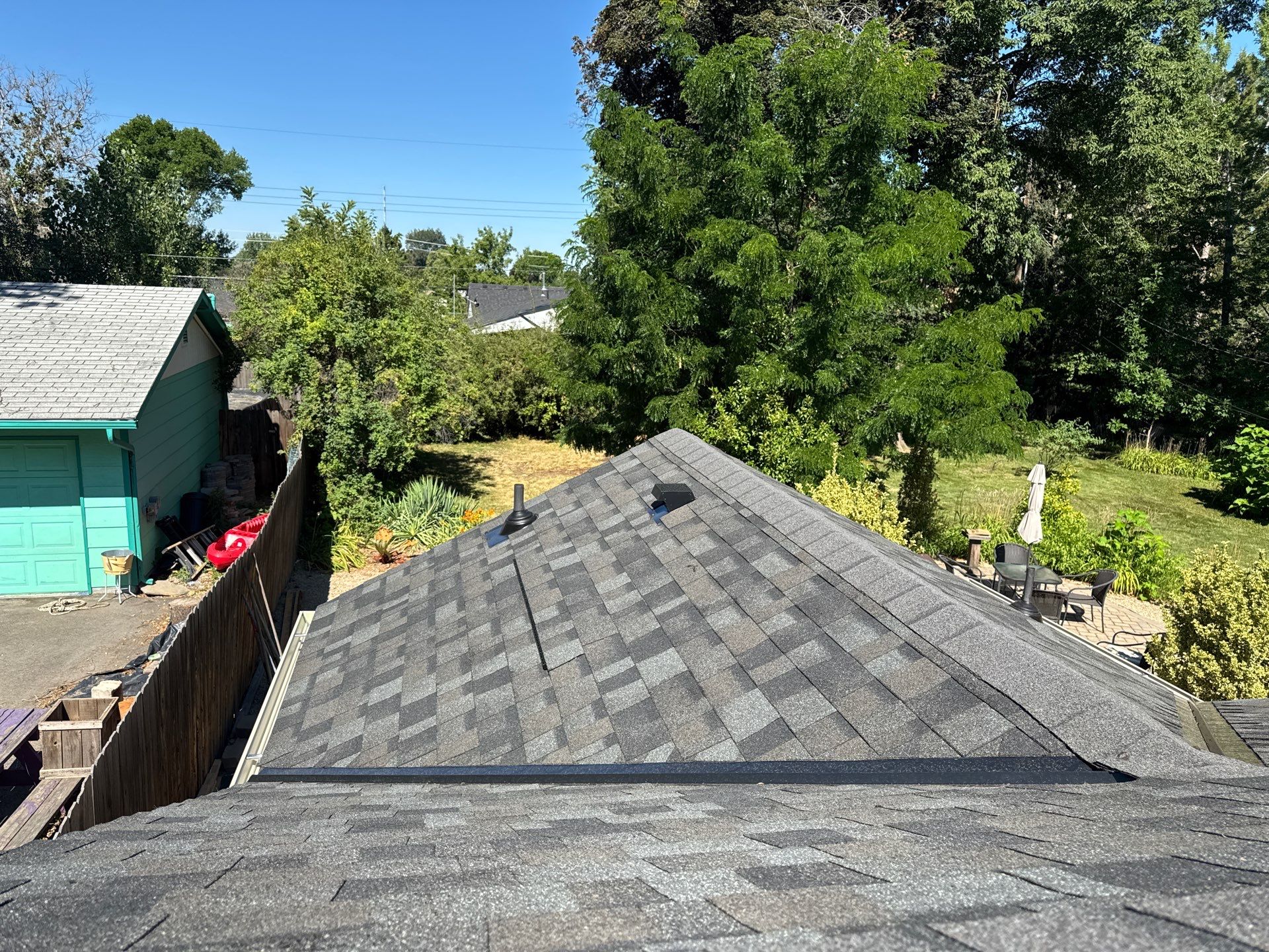Residential Roof Replacement With Gray Architectural Shingles in Boise by Olive Roofing