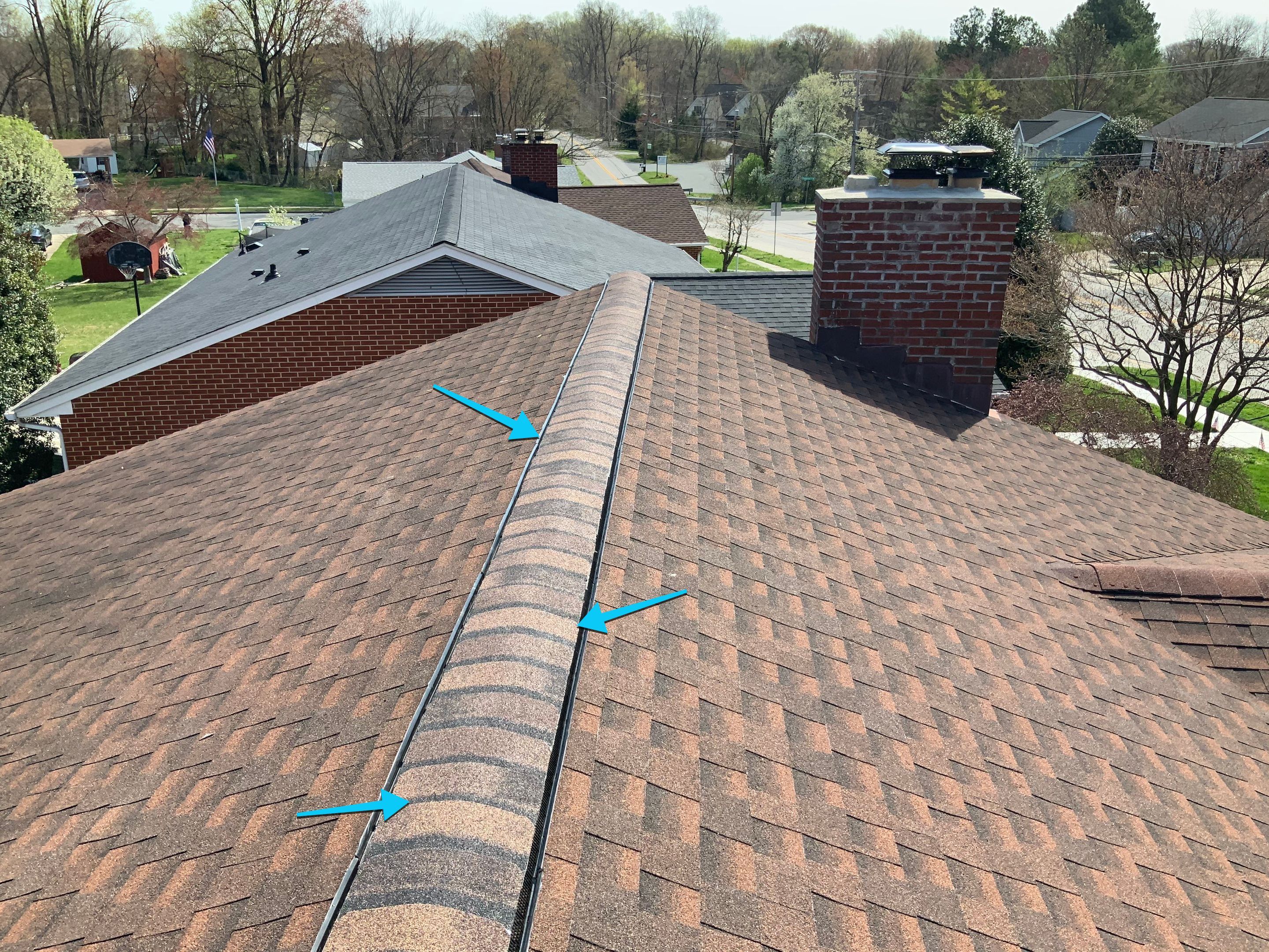 Residential Roofing Repair using Ridge Vent  by Alpha Design Services