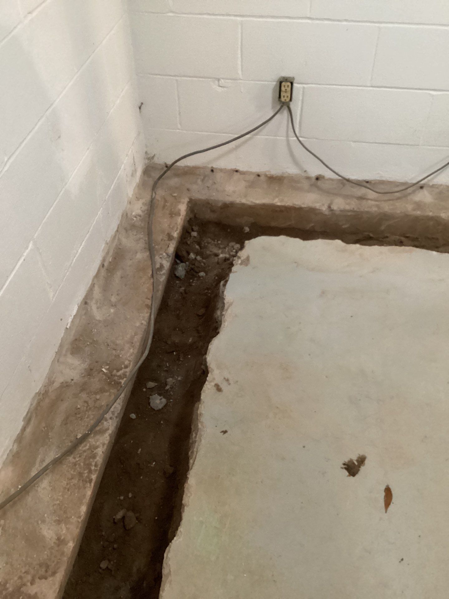 Drain tile in Woodbury by Waterproofing Northeast