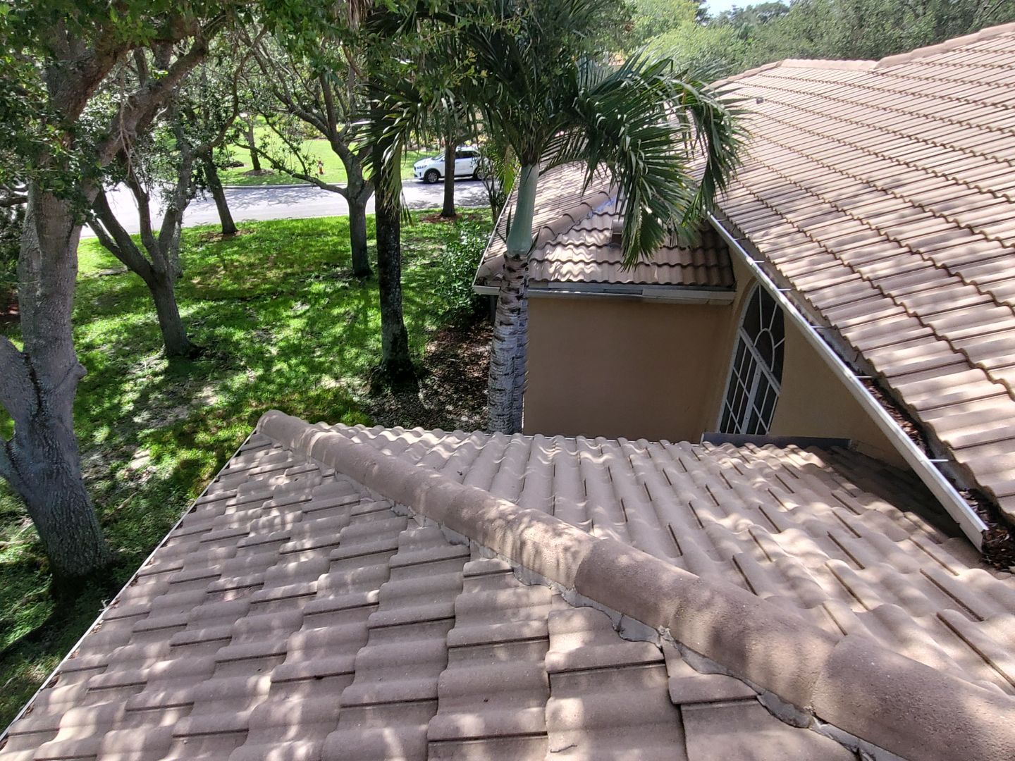 Concrete Tile Roof Leak Repair and Wood Decking Replacement in Parkland by Aastro Roofing