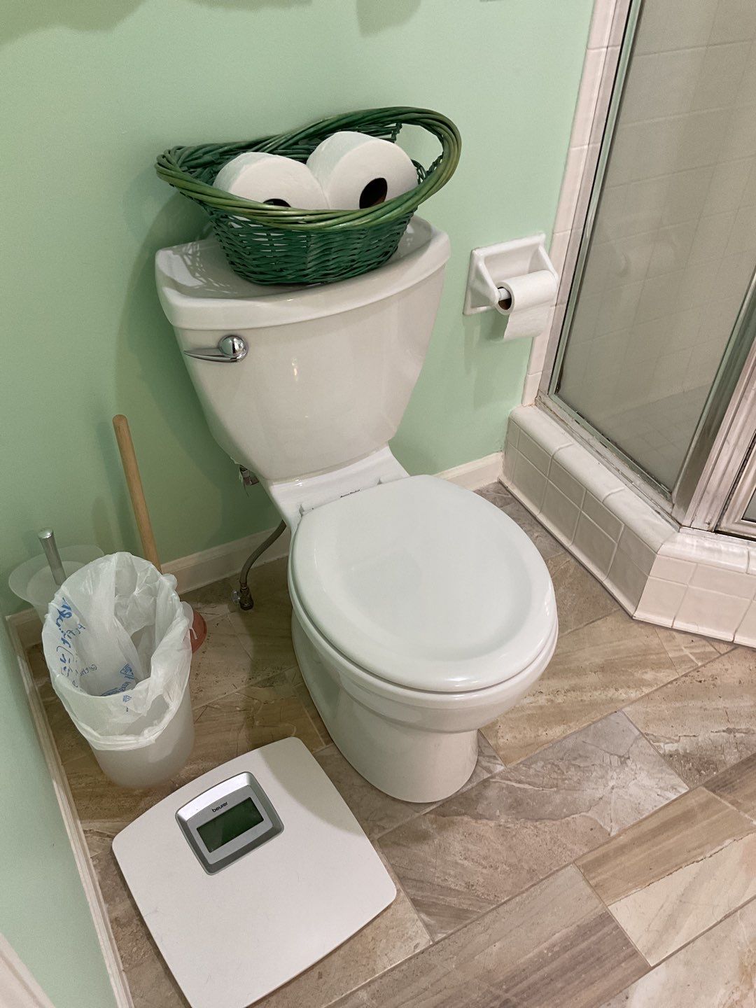 Neo-angle shower by The Shower Company