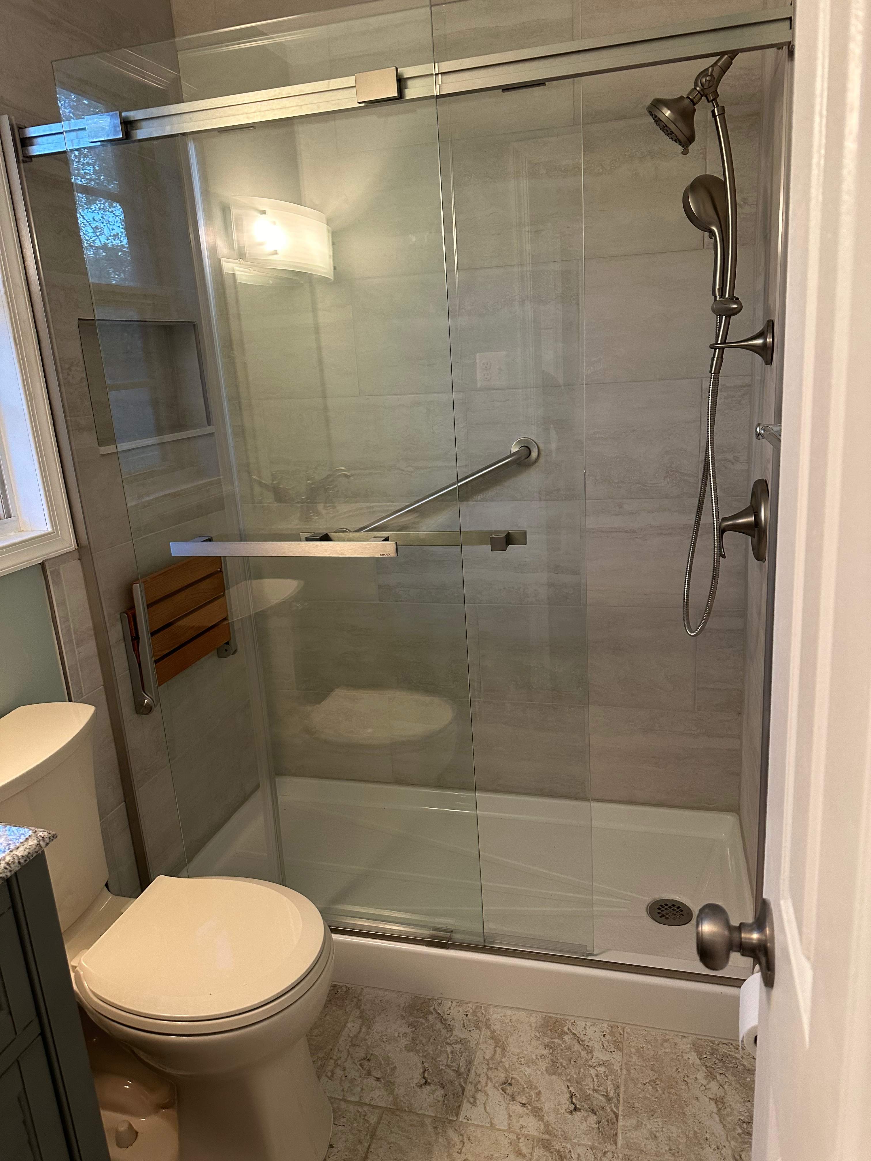 Primary Bathroom Shower Remodel - Laurel, MD by Remodel Now