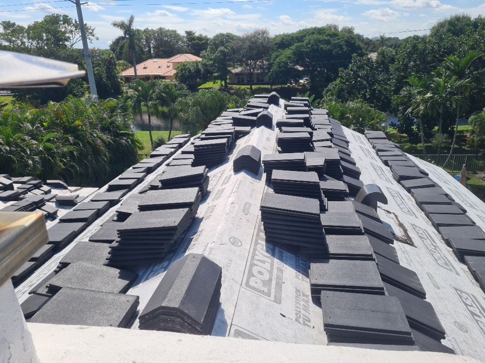 Residential Roofing Installation using Eagle Roofing Tile by BLUES BROTHERS ROOFING