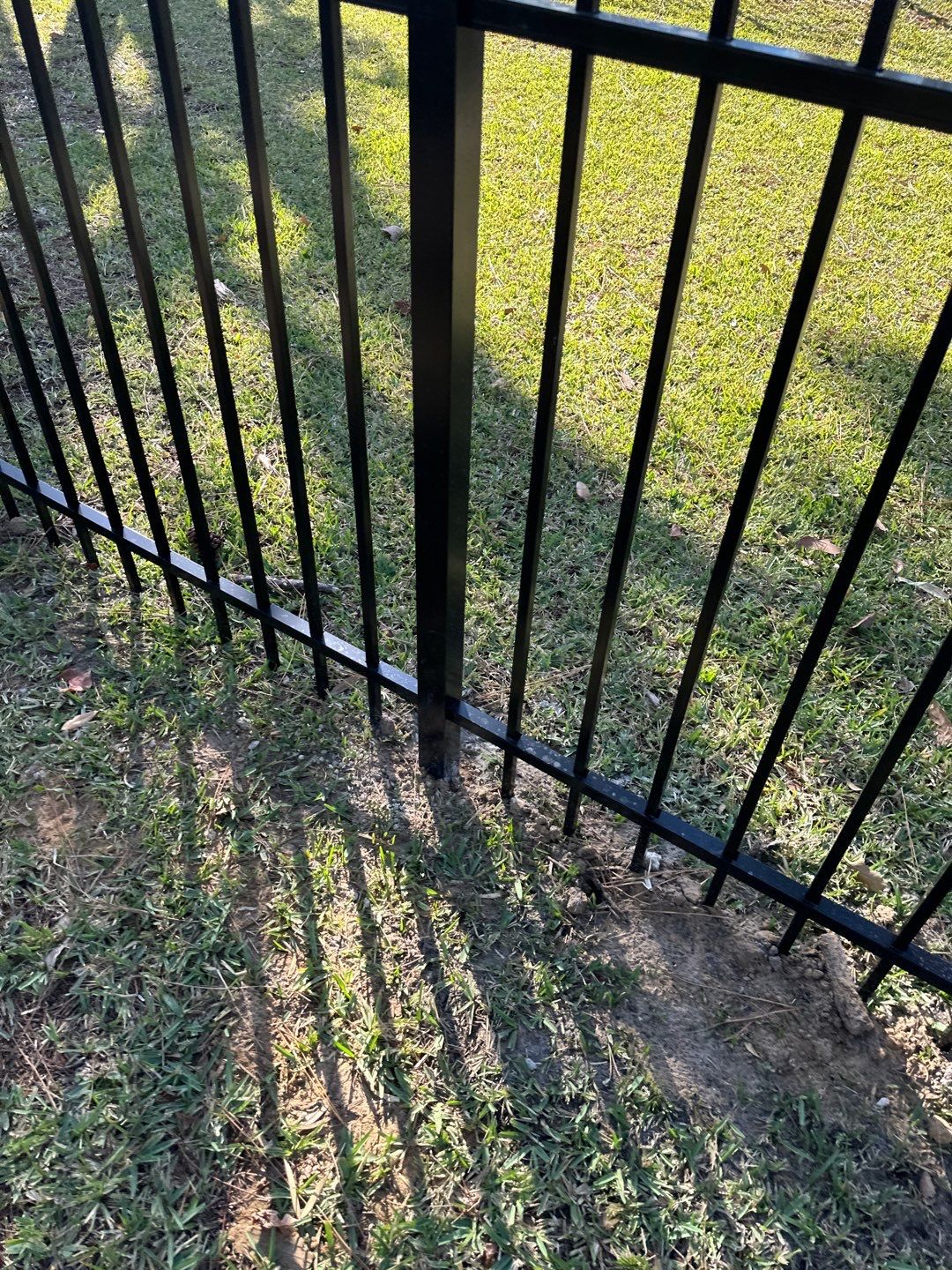 Aluminum Fence Installation using Black 3 Rail Aluminum Fence by Asap fence and gates, LLC