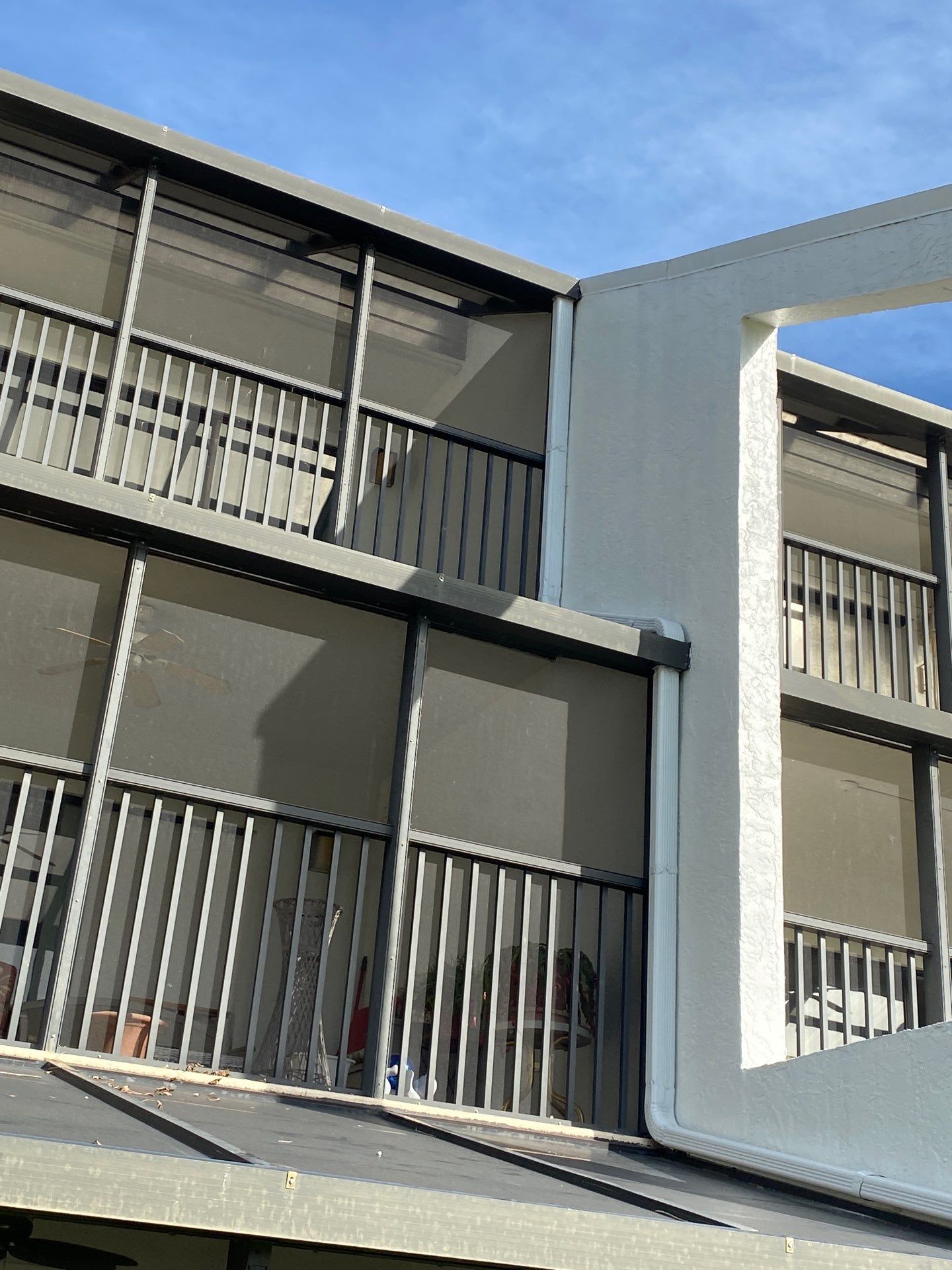 Gutter cleaning all buildings are the same for 6 units in Fort Myers FL by Gutter Professors