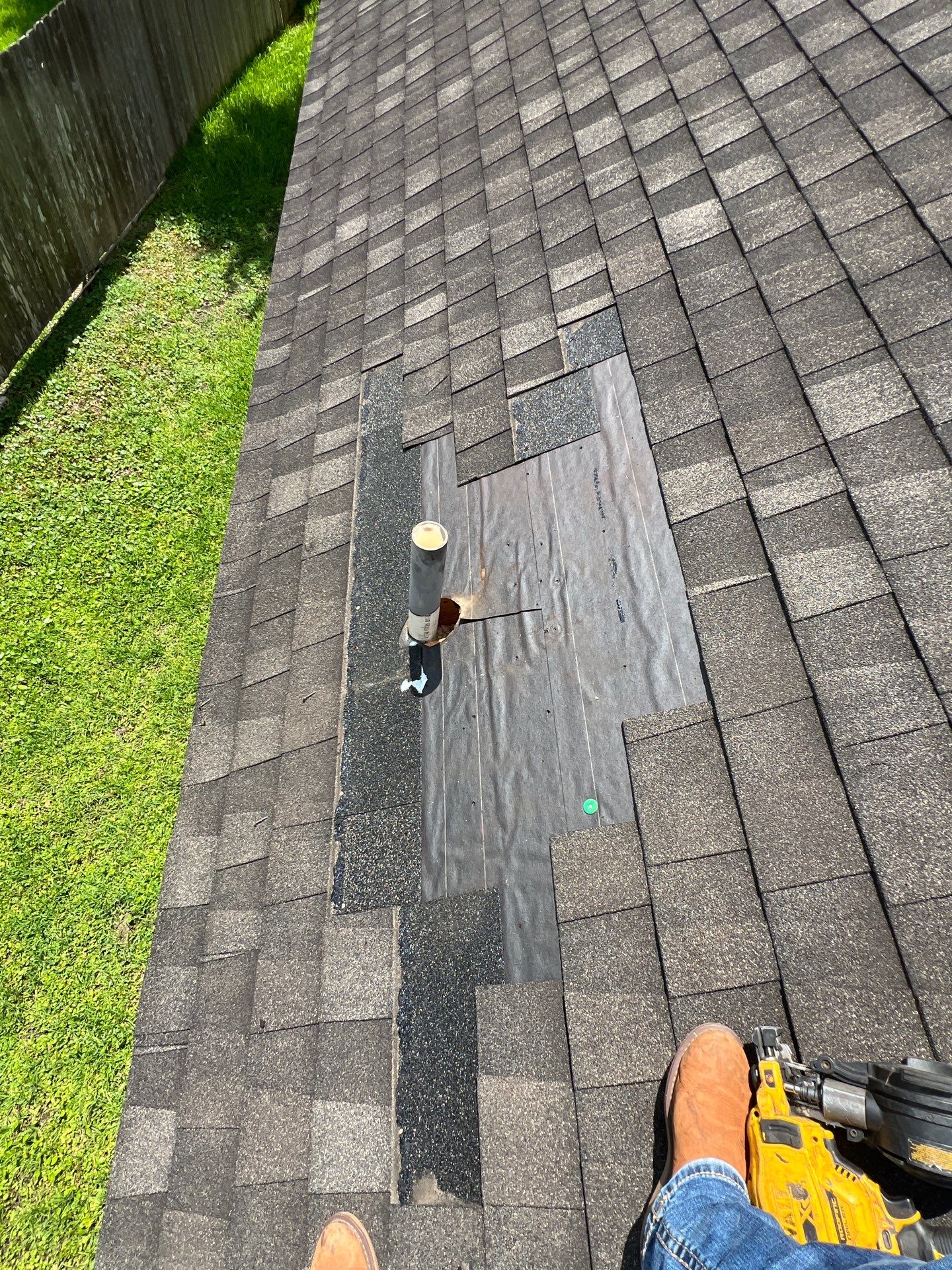 Hail Damage using Owen's Corning Duration (Lifetime) Shingles by Roof Repair Company
