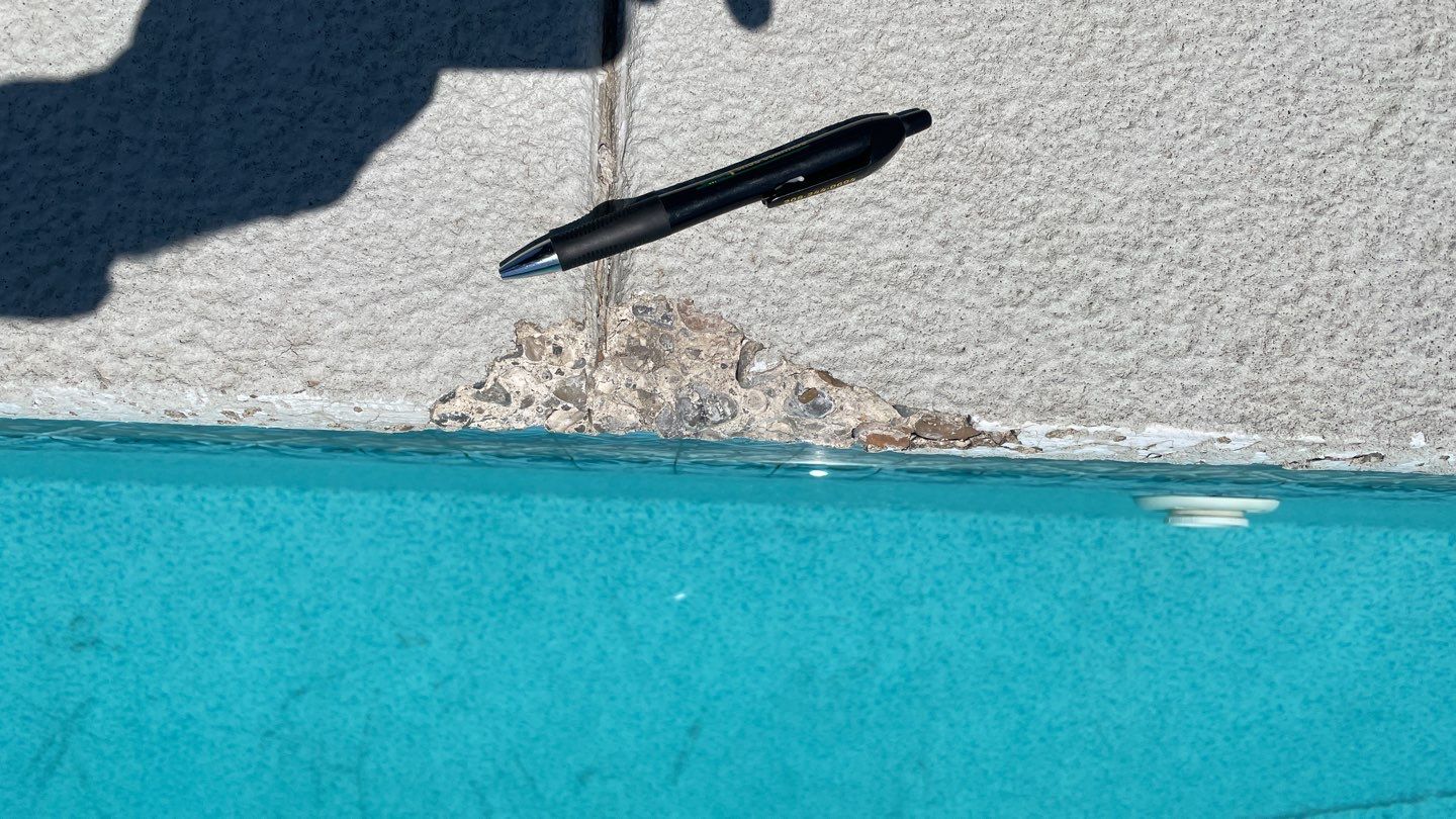 Pool Deck Transformation using Slate Stone by Croc Coatings, LLC