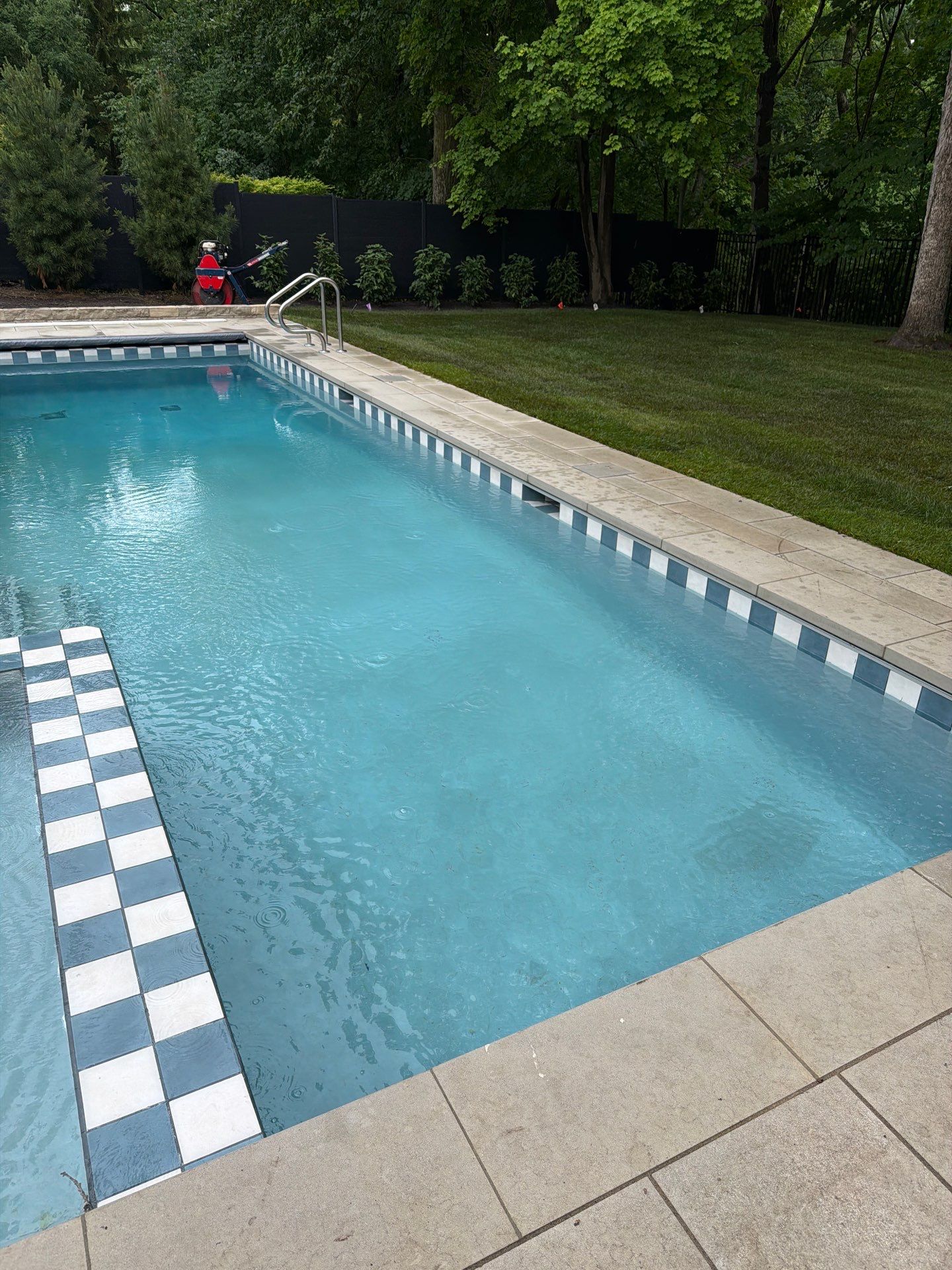 Platino Checkered Tile by North Shore Pool & Spa