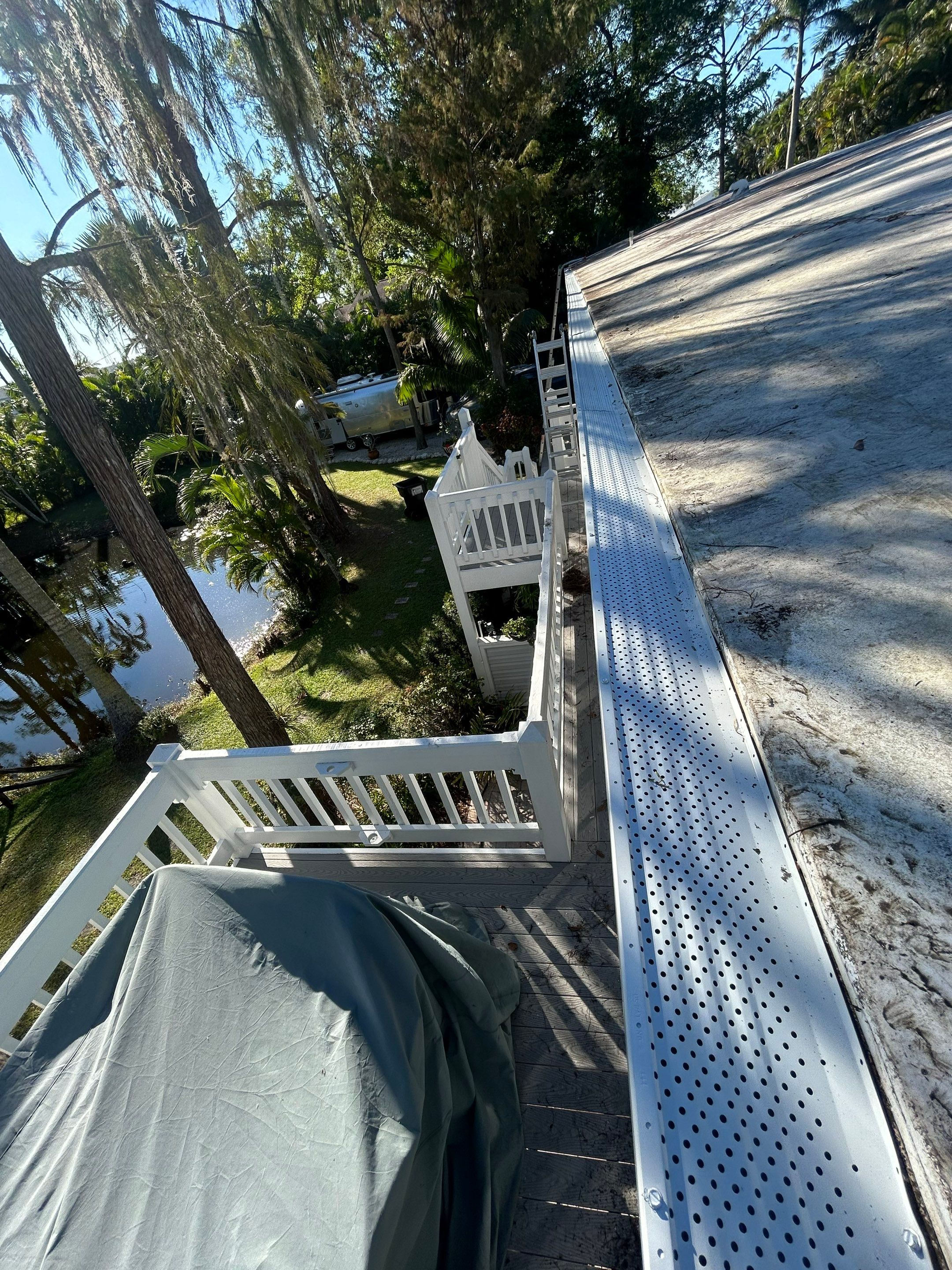 Leaf Guard System in Fort Myers FL by Gutter Professors