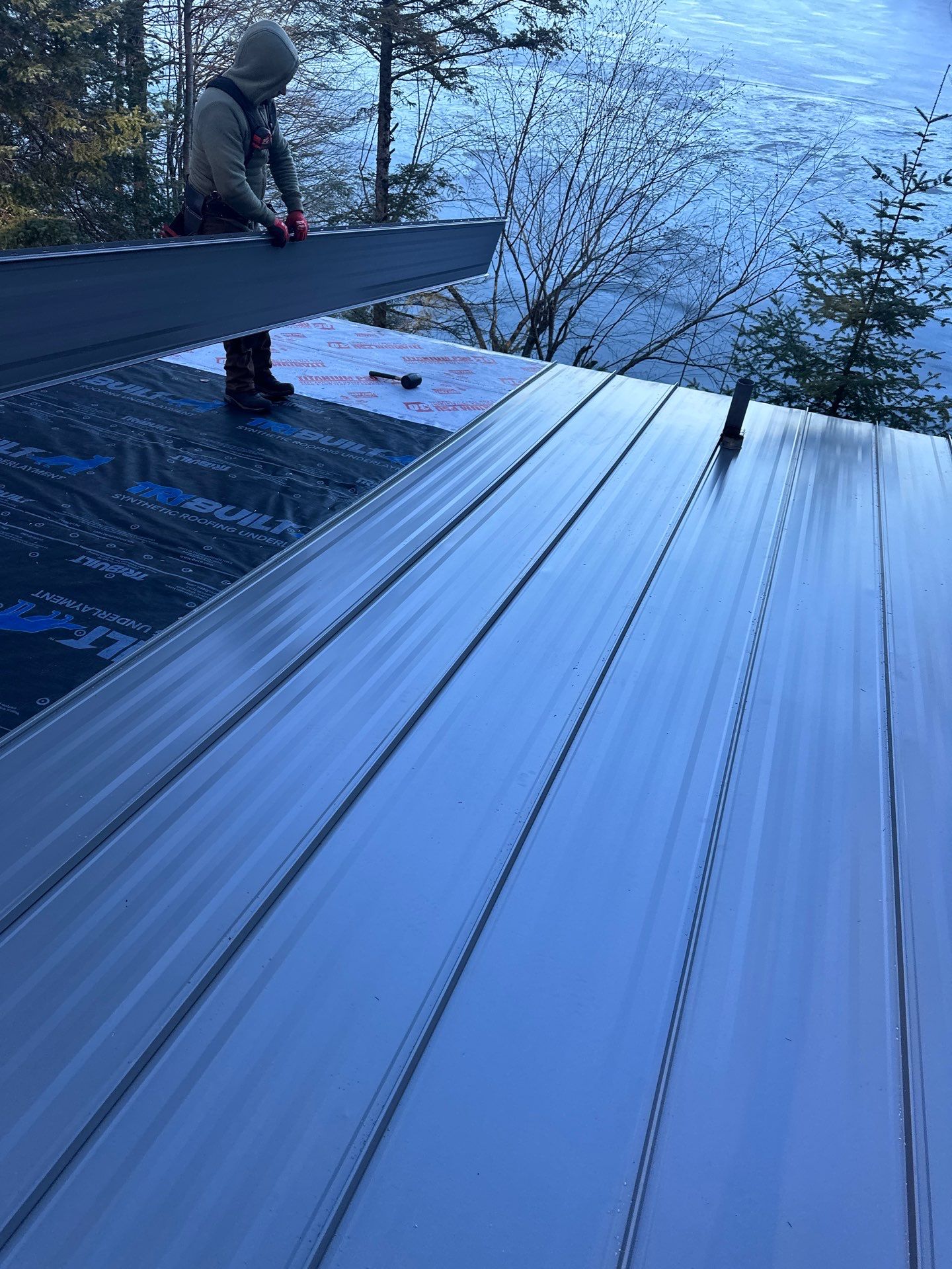 Standing Seam Roof  using Standing Seam Metal 26 Guage by Stendahl Services