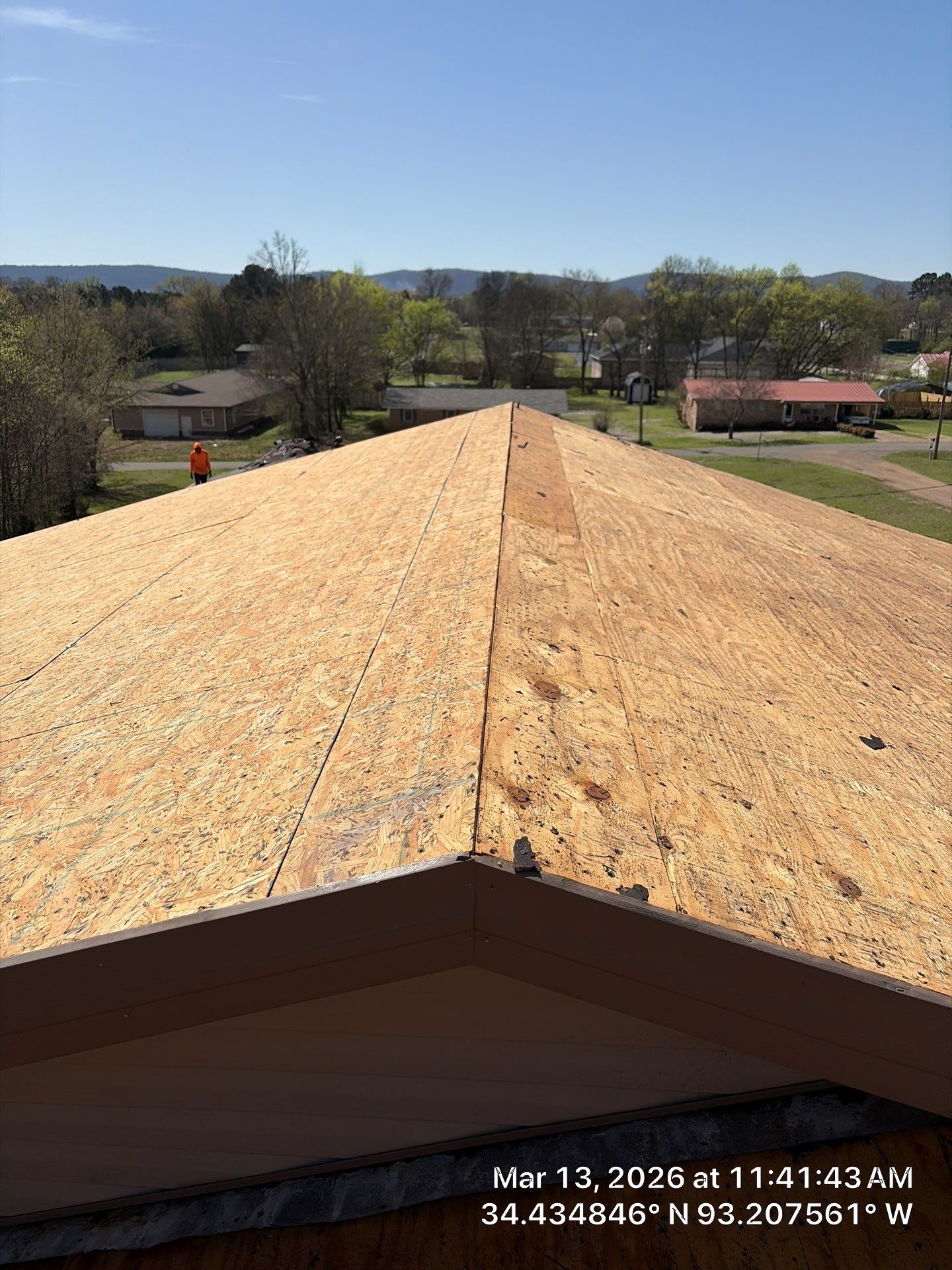 GAF Timberline UHDZ Shingle Roof Replacement and Decking Repair in Pearcy by Temple Roofing and Exteriors