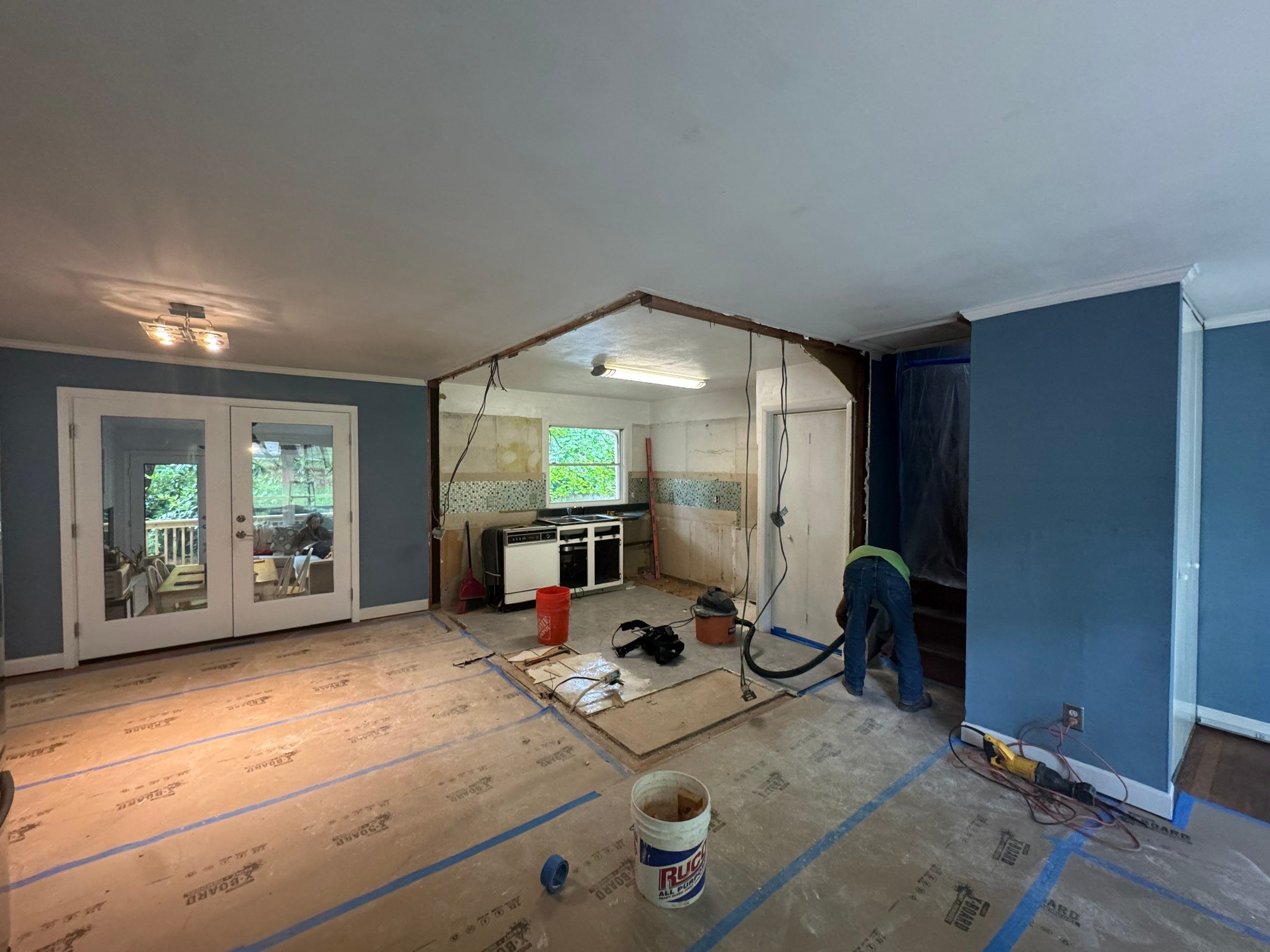 Modern Kitchen Remodeling with Large Central Island in Doraville by Swift Home Renovations