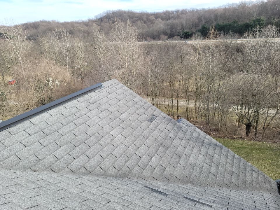 ATLAS PINNACLE COLOR: BLACK SHADOW DRIP EDGE: WHITE by Eagle Eye Roofing