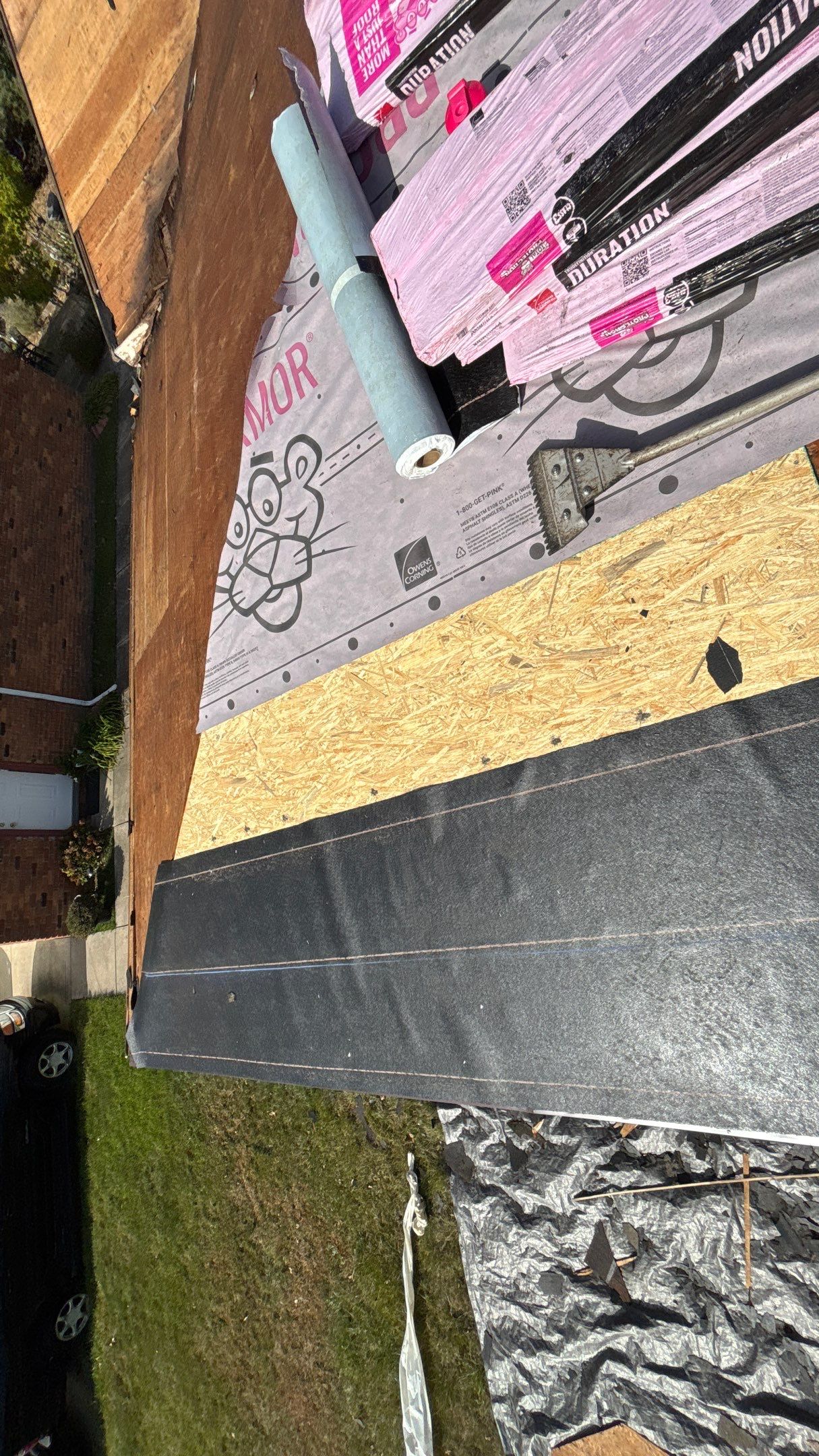 Roof Replacement using Owens Corning Brownwood by 180 Contractors