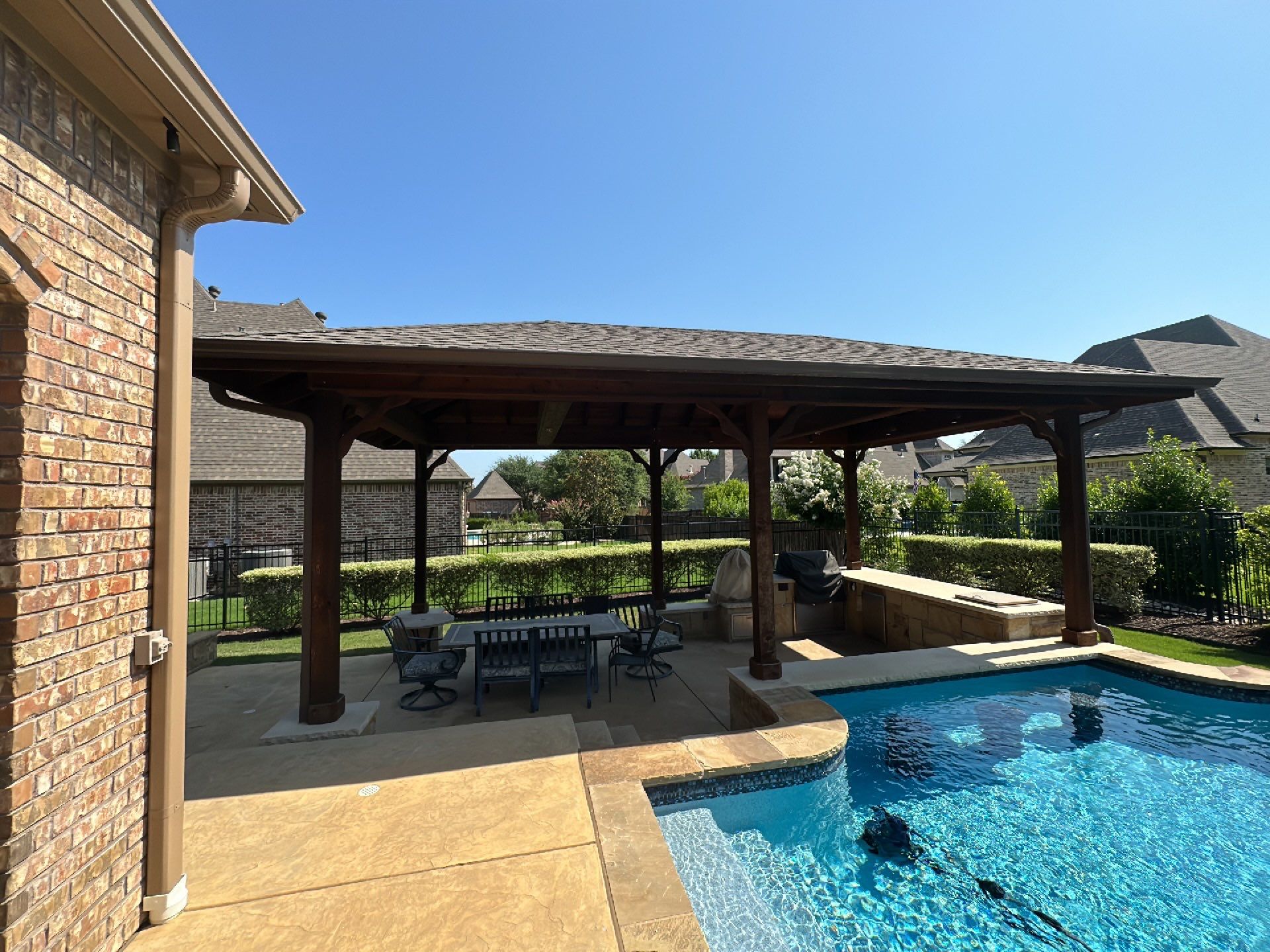 Beautiful Estate Remodel - Roof, Copper Gutters, Exterior Stain, Siding Replacement by First United Roofing & Construction