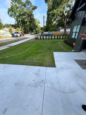 Permeable Paver Driveway Extension and Walkway in Charleston