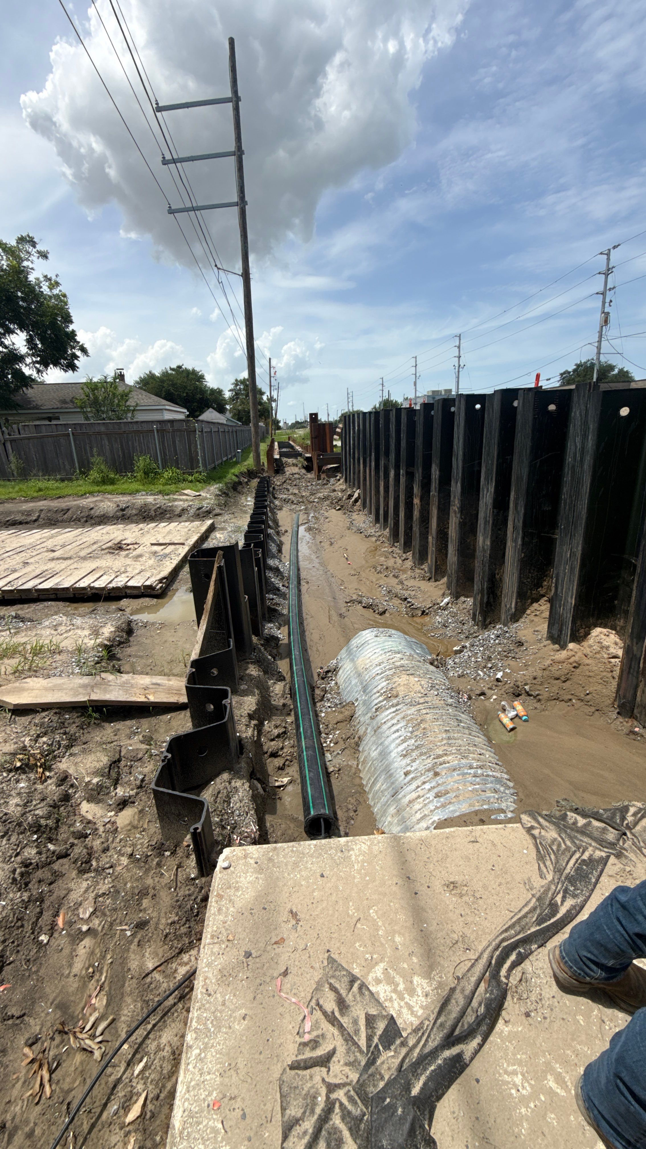 Ormond CN Railway Culverts — Jack & Bore Drainage Project, Destrehan, LA by Dacp Construction 
