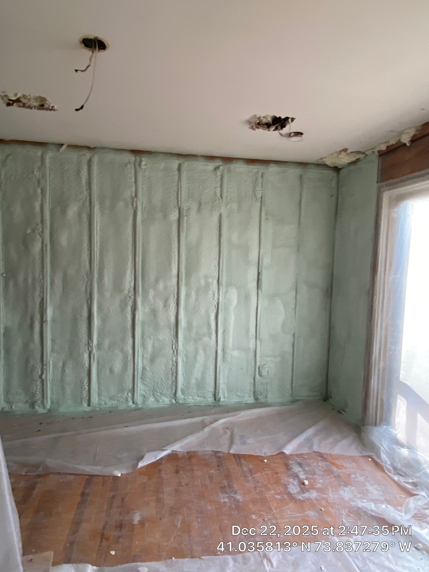 Exterior Walls Using Closed-Cell Spray Foam by NYS Foam & Energy