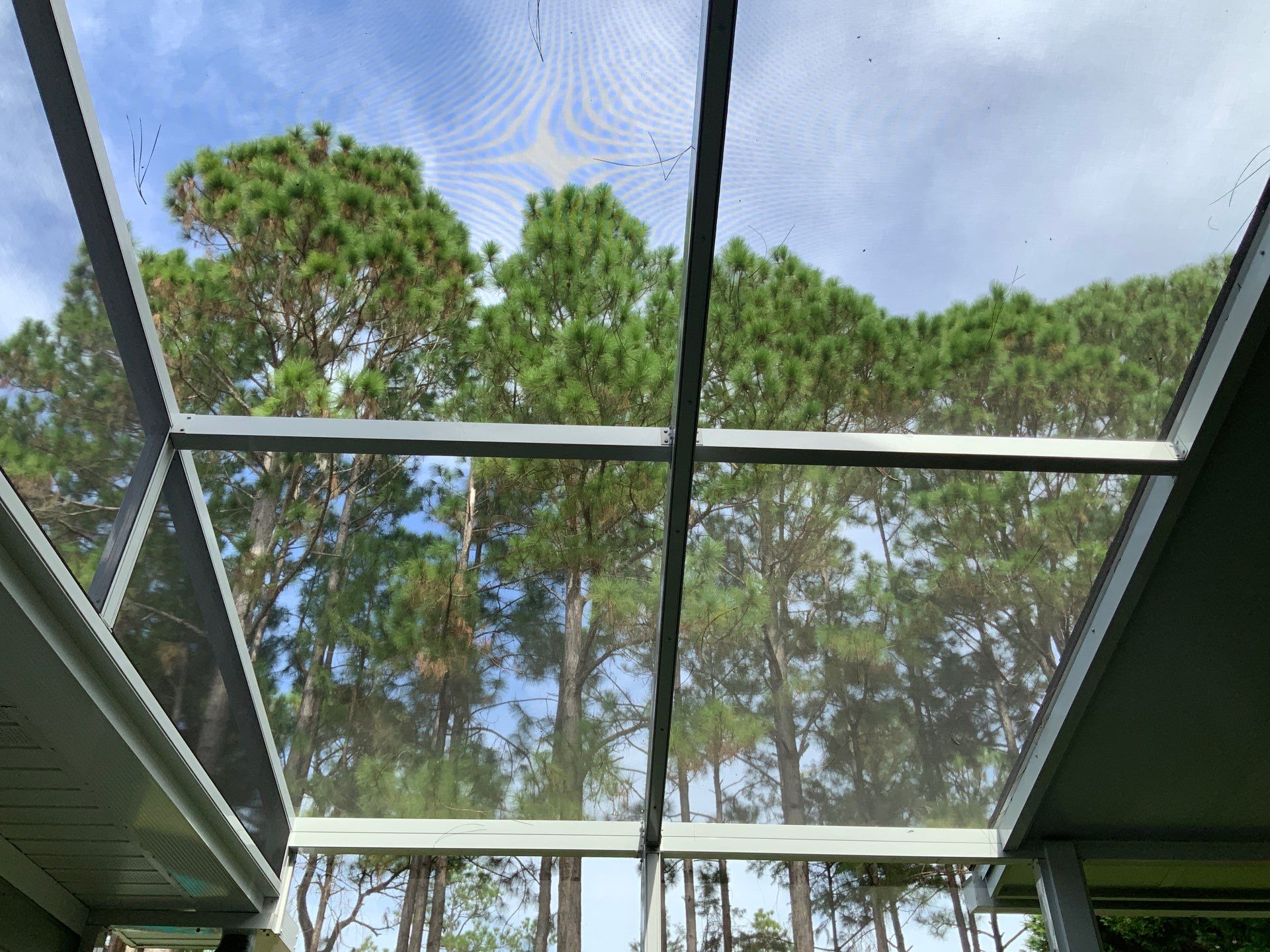 Unique Screen Room with Partial Screen Roof by Titan Sunrooms
