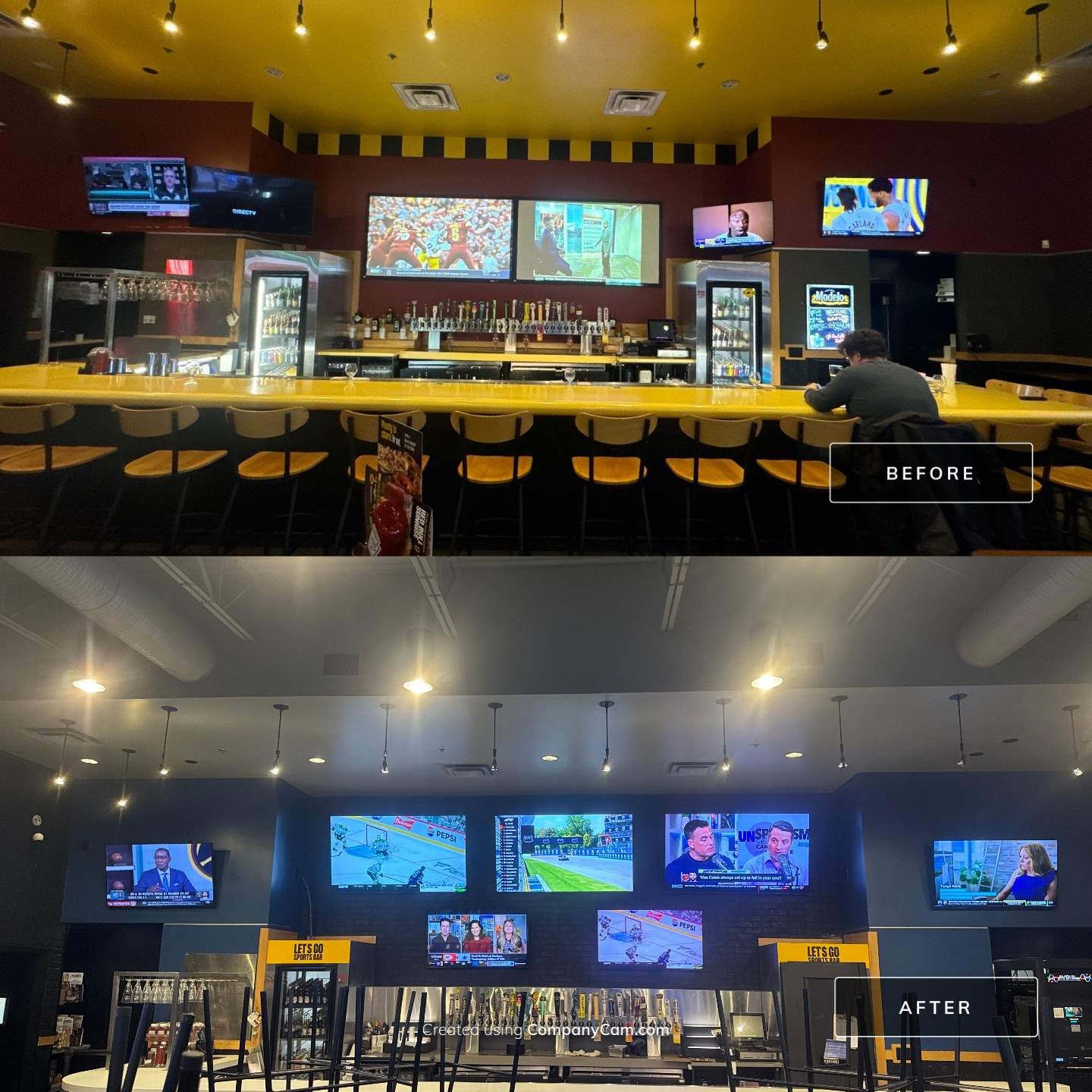 Sports bar AV Remodel by AVSi