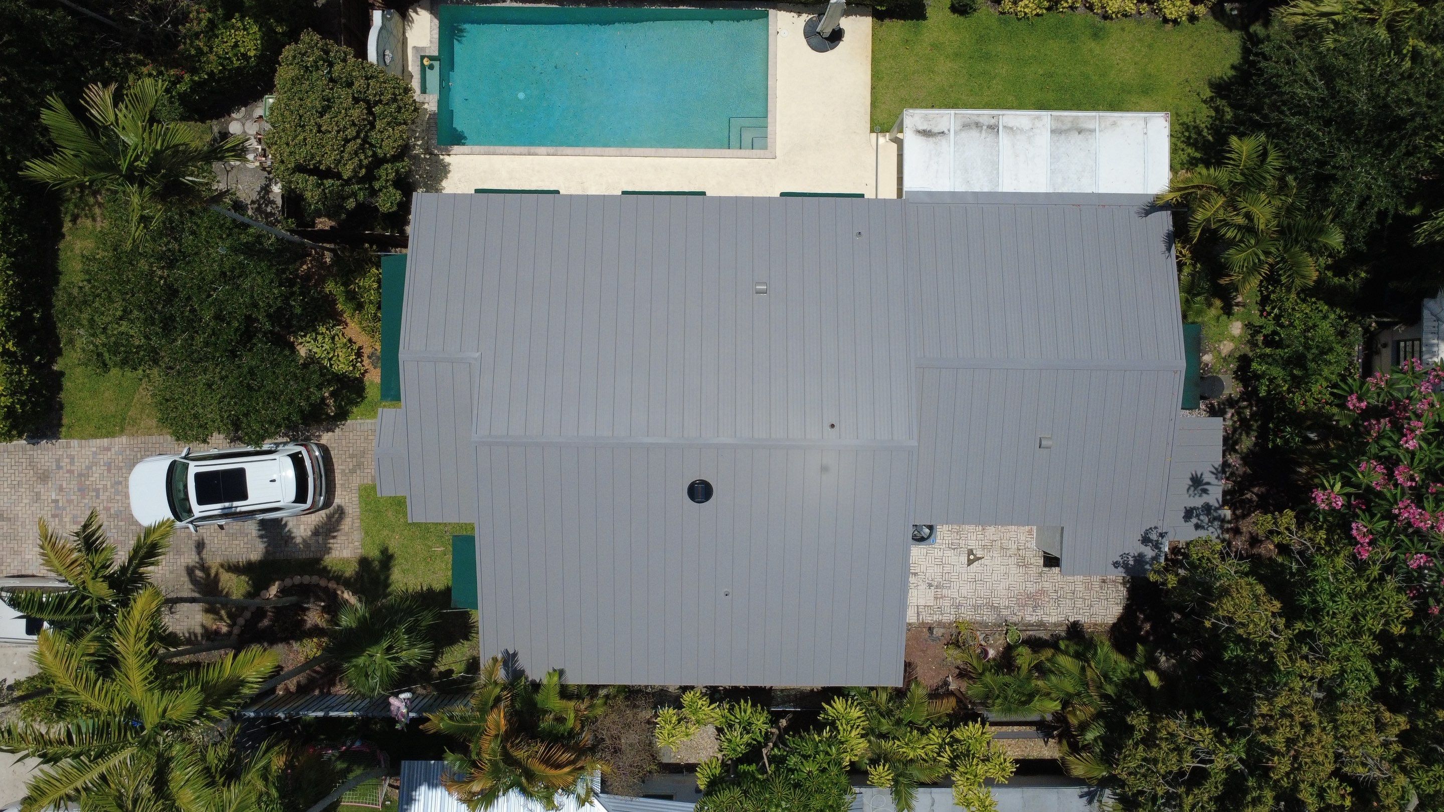 Residential Roofing Installation using 1" Nail strip metal roof by BLUES BROTHERS ROOFING